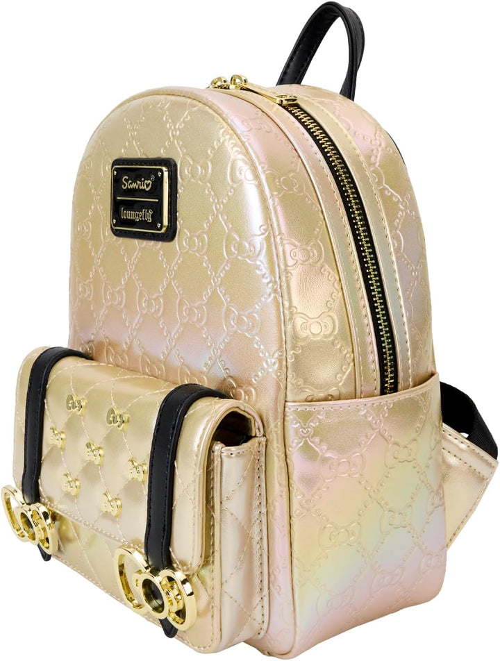 Loungefly Hello Kitty 50th Anniversary Metallic Gold Mini Backpack (SANBK0549)