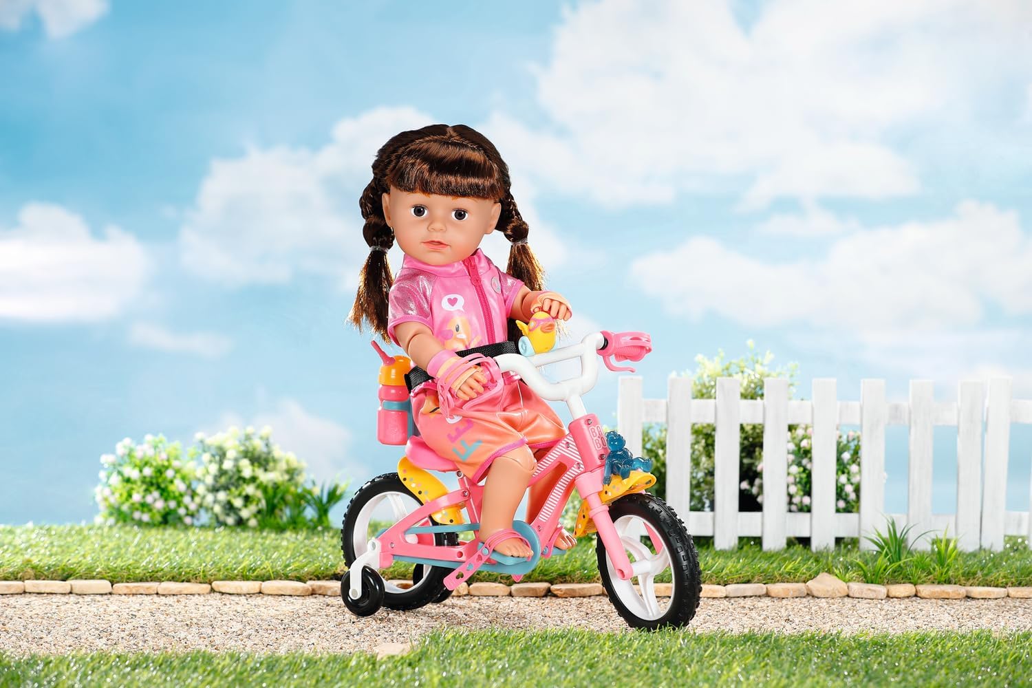 BABY born Bike Outfit 835876 - Sporty Bike Outfit with Gloves and Sunglasses for Dolls 8
