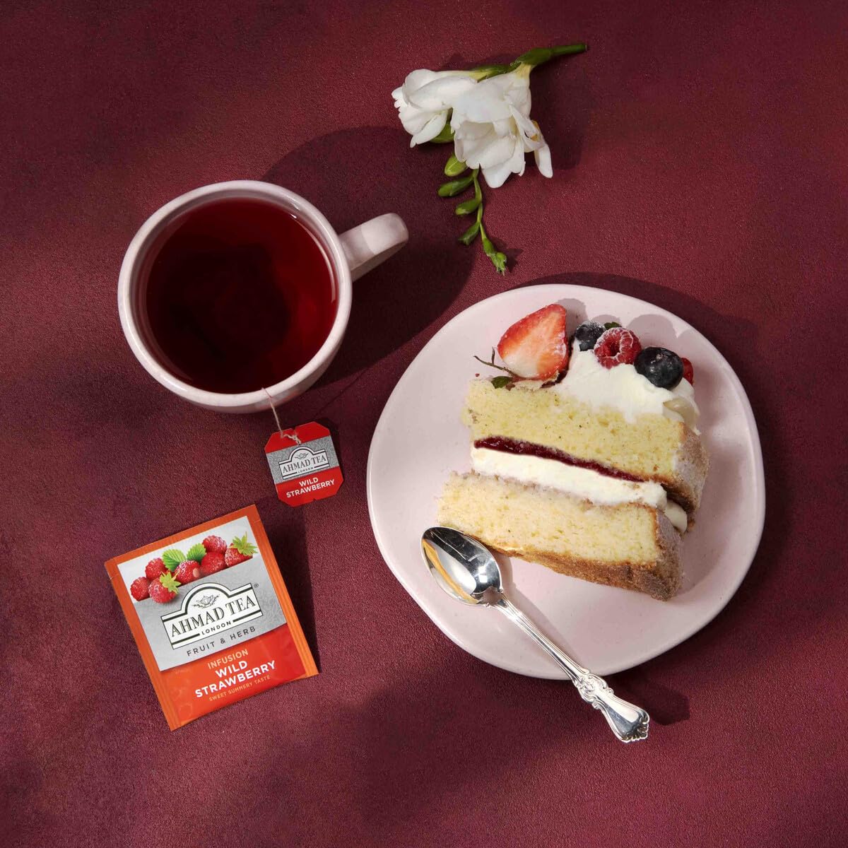 Ahmad Tea Wild Strawberry Fruit & Herbal Infusion - 20 Tea Bags 5