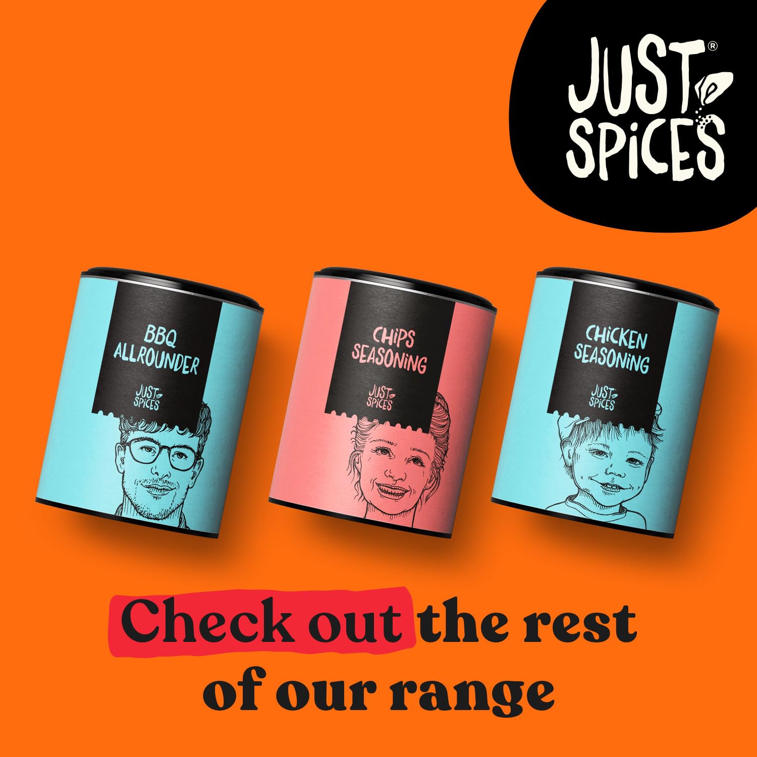 Just Spices BBQ Seasoning, 70g - Smoky Flavour for Meat, Fish & Vegetables