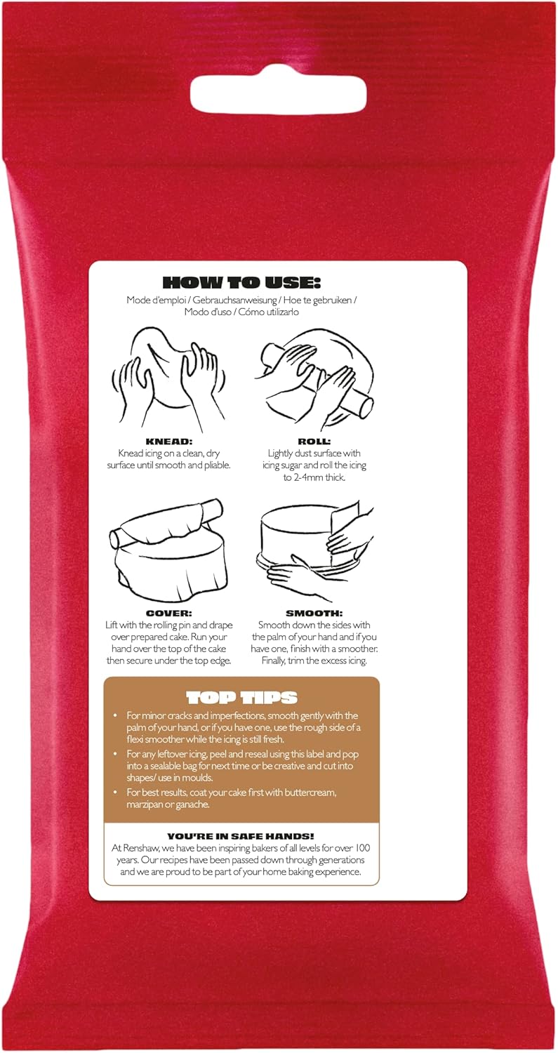 Renshaw - Teddy Bear Brown Ready to Roll Fondant Icing (250g) 4