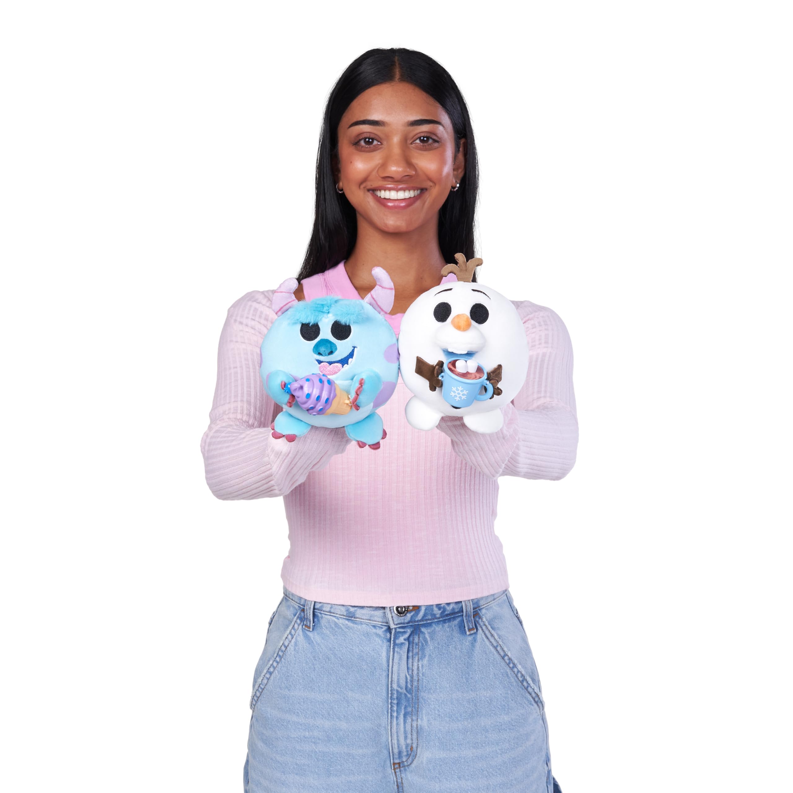 Snackles Disney 5-inch Plush with Snack - Super-Soft Huggable Stuffed Toy