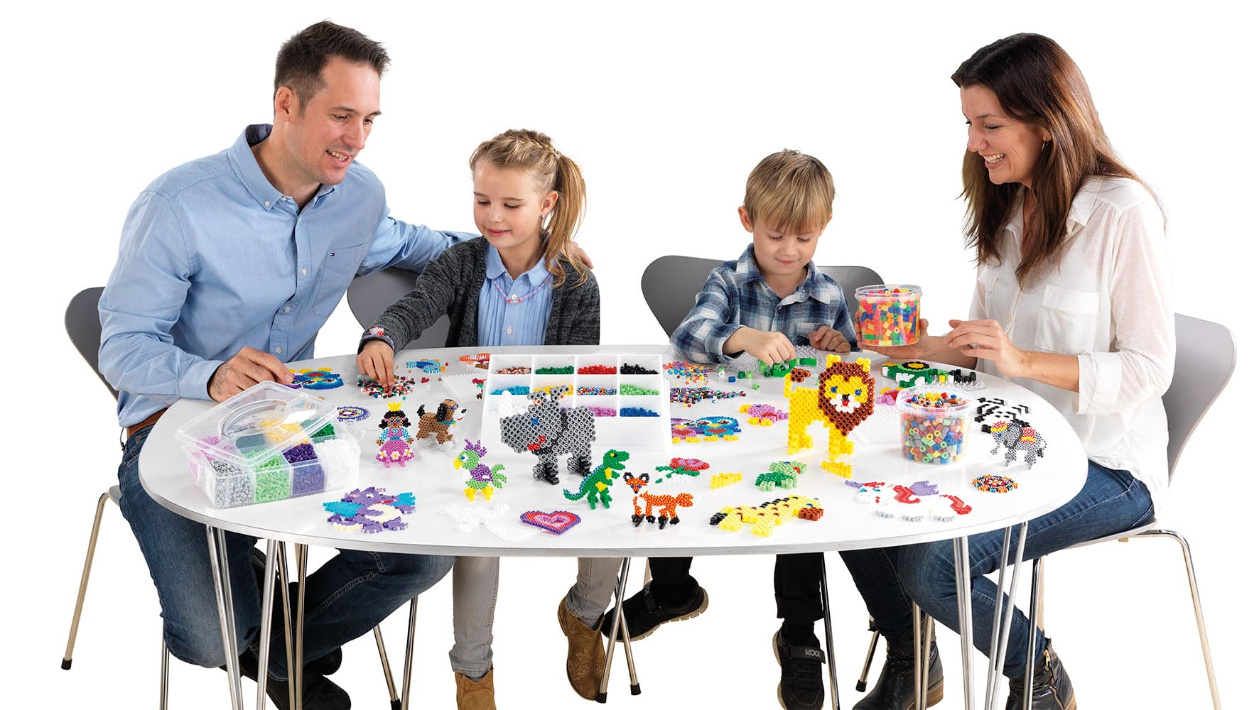 Hama 10.2051 4,000 Beads & 3 Pegboards Creative Playset - Ages 5-10 10