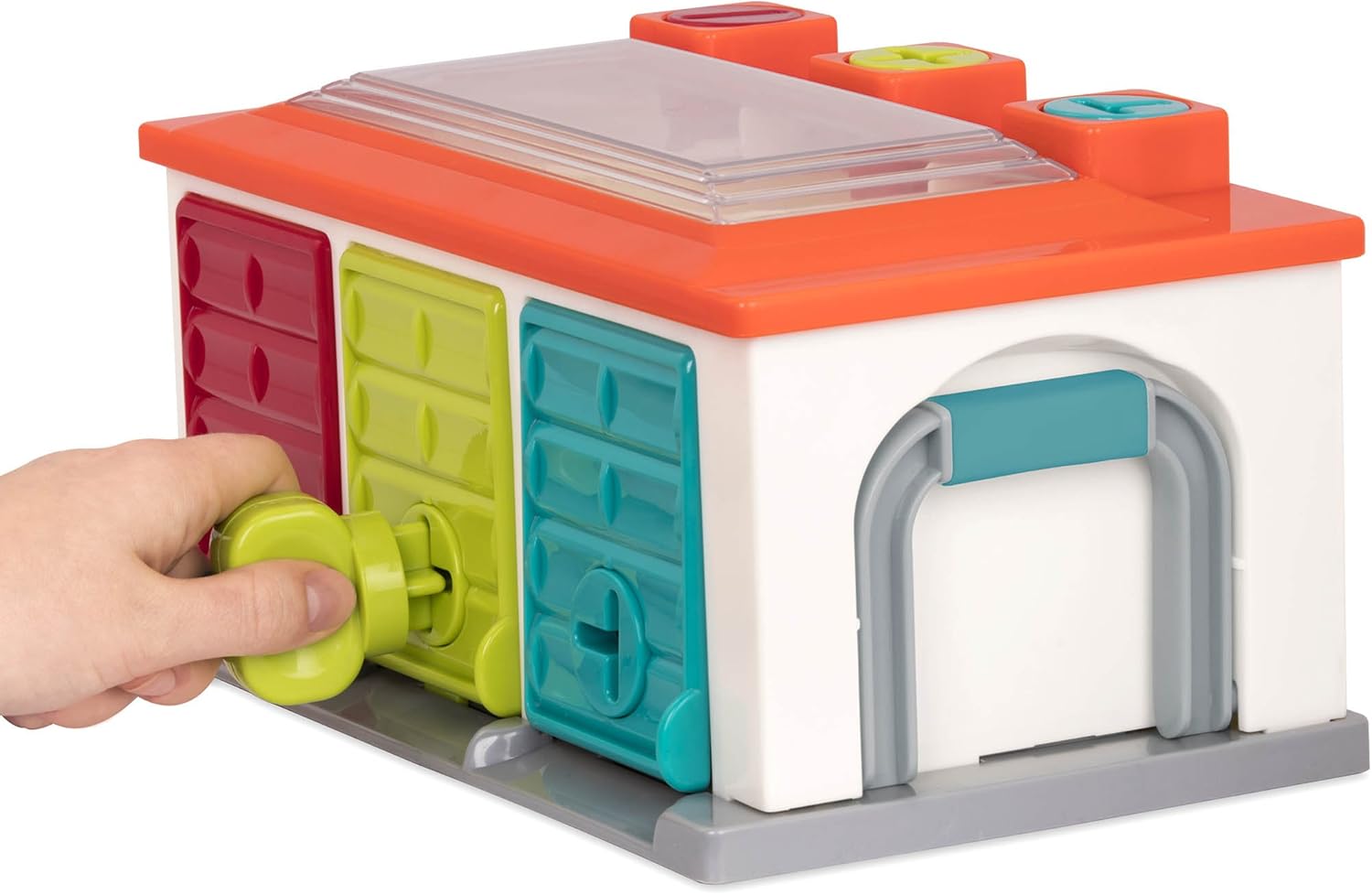 Battat 3 Car Garage Shape Sorter Toy - Educational Playset for Toddlers 12 Months & Up 3