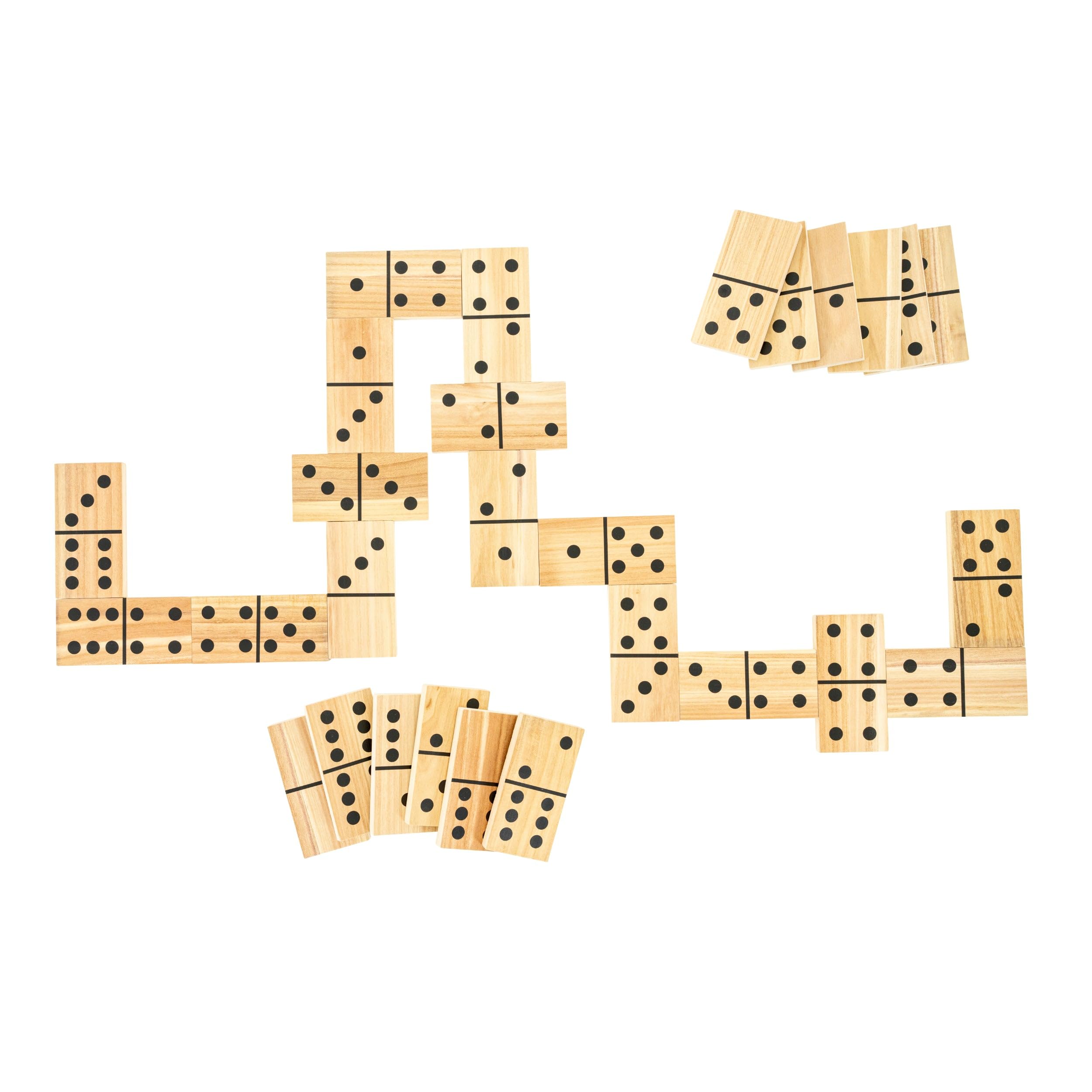 TP Toys Giant Wooden Dominoes Outdoor Family Game with 28 FSC-Certified Tiles