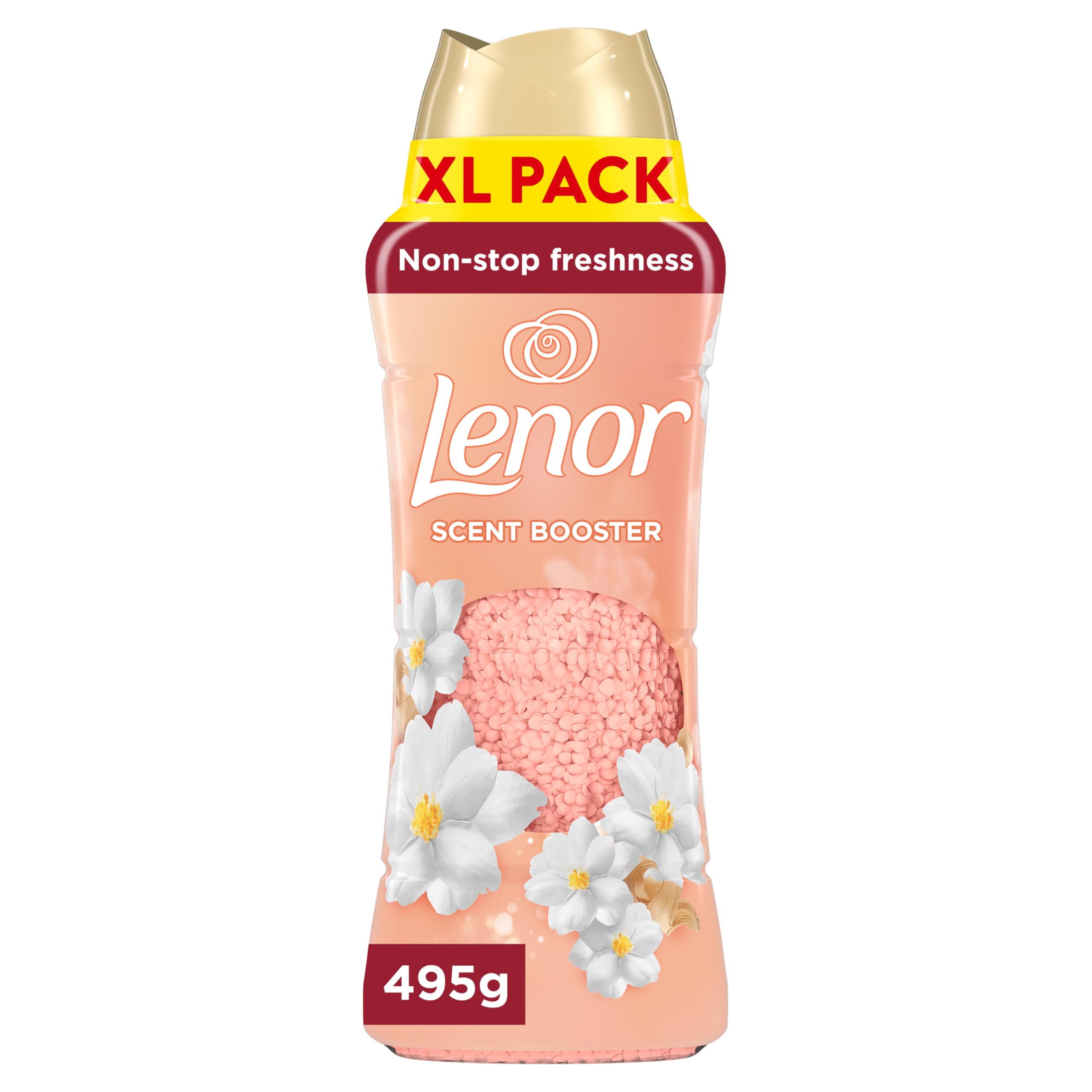Lenor Laundry Scent Booster Beads - Jasmine & White Cedar, 495g