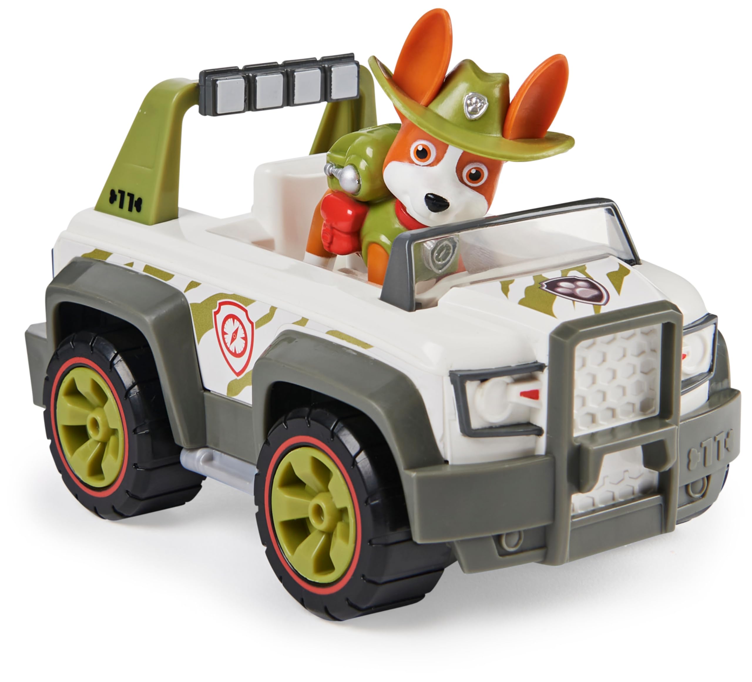 Paw Patrol Tracker's Jungle Cruiser - Toy Vehicle with Collectible Action Figure for Kids 3+
