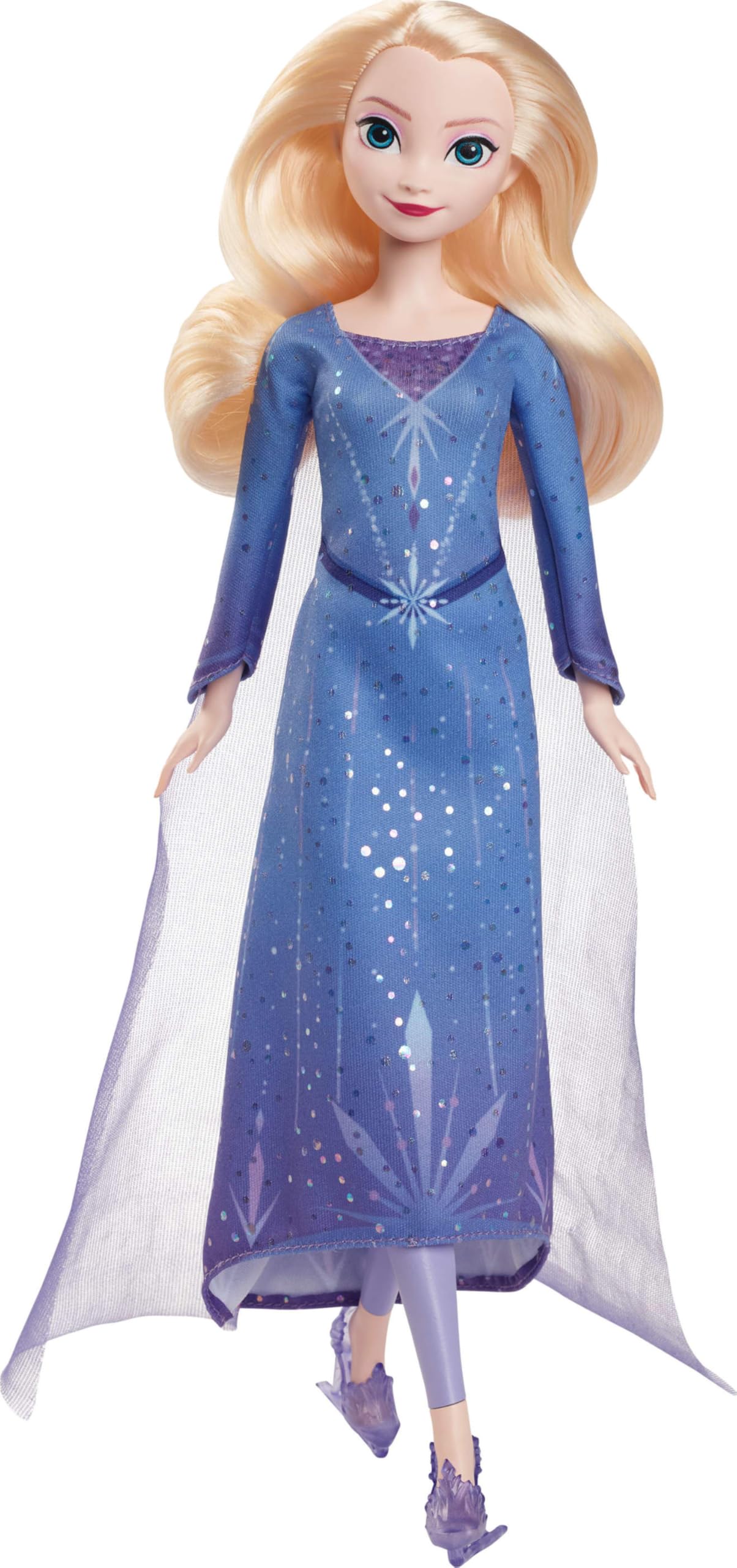 Mattel Disney Frozen Elsa Fashion Doll & Accessories - Ice-Skating Look with Removable Dress & Skates, JBG53