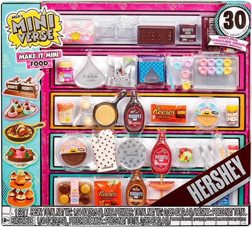 MGA's Miniverse Make It Mini Food - Brunch Multipack, Hershey Mini Collectibles,