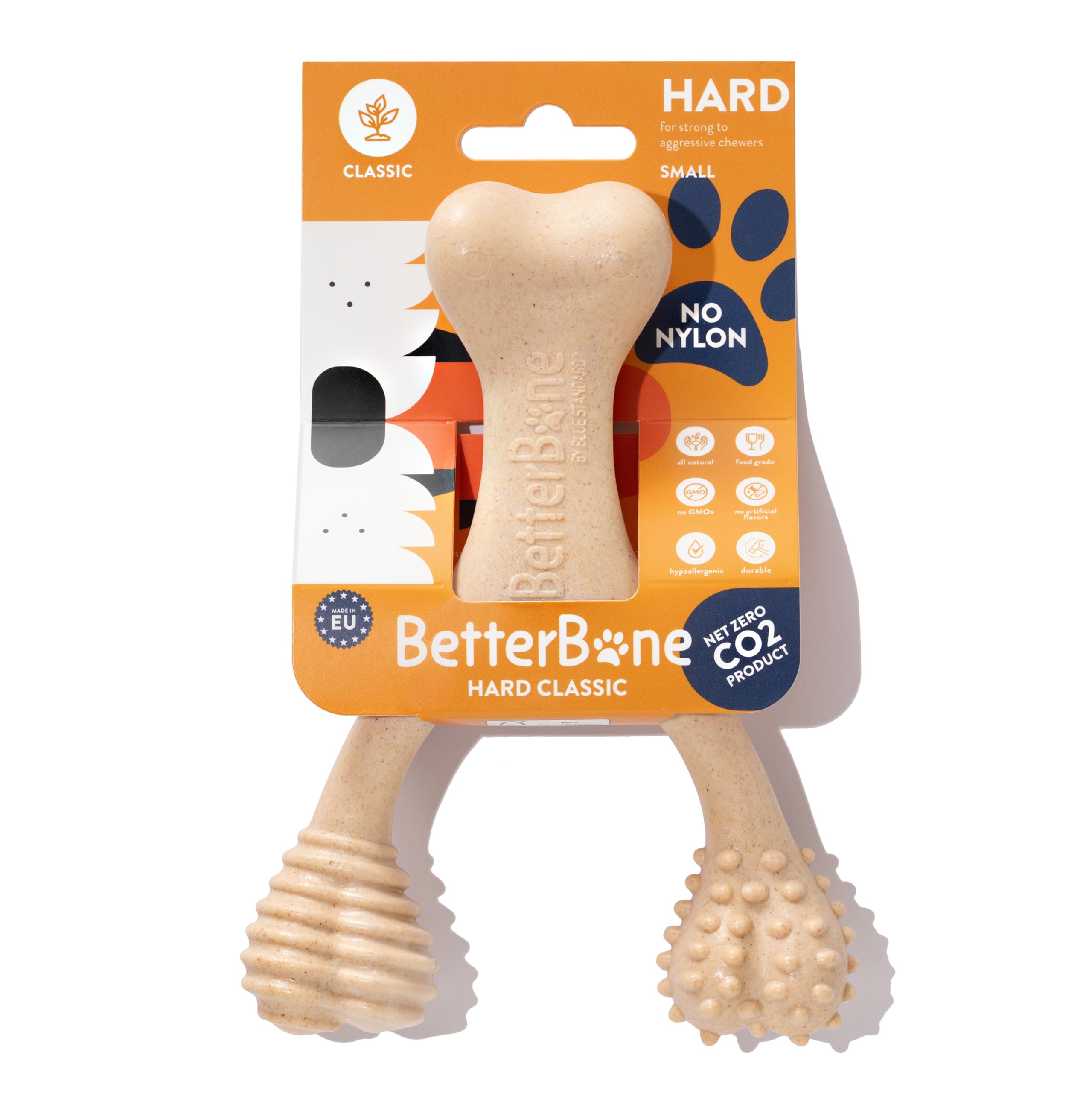 BetterBone Hard Dental Chew Toy - Enhanced Durability | Non-Toxic | Small Size for Dogs