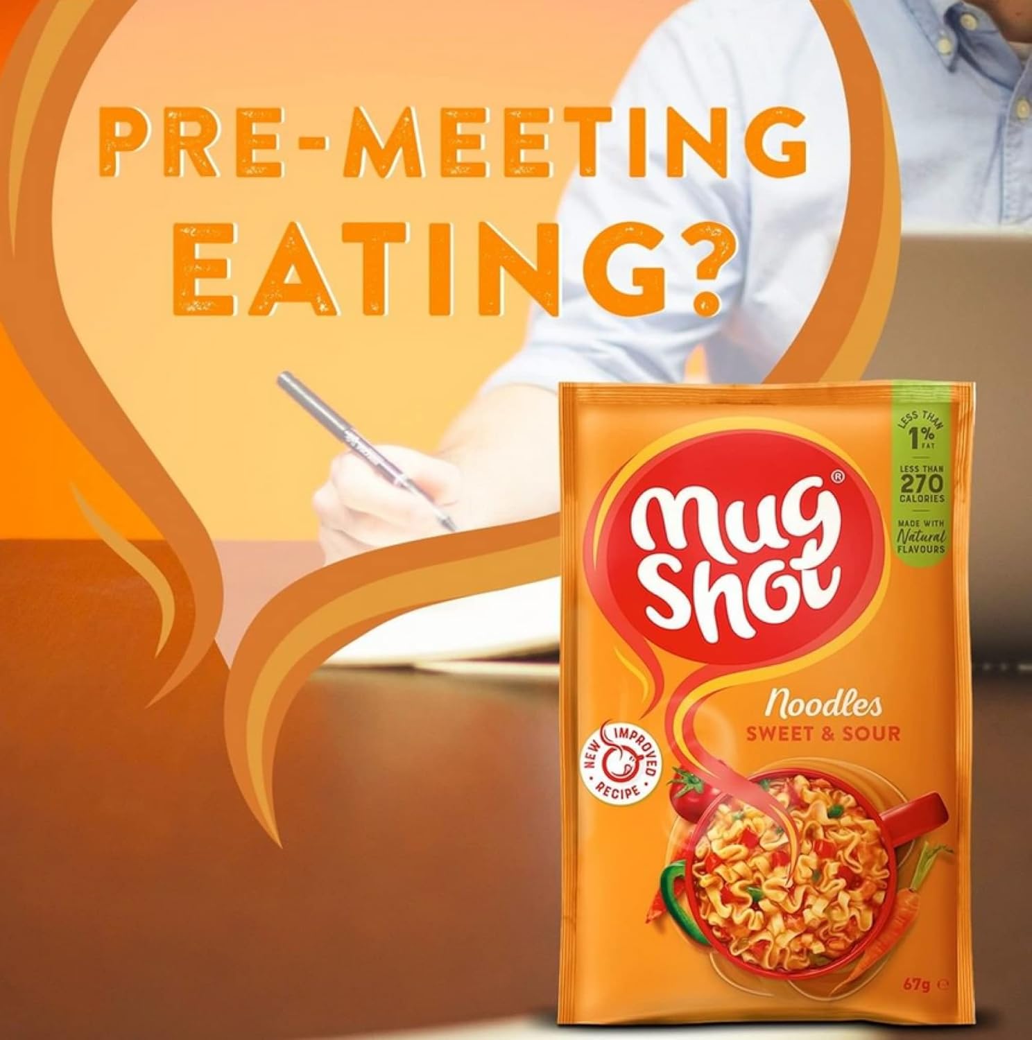 Mug Shot - Spicy Sweet and Sour Noodles (67 g, Pack of 10)