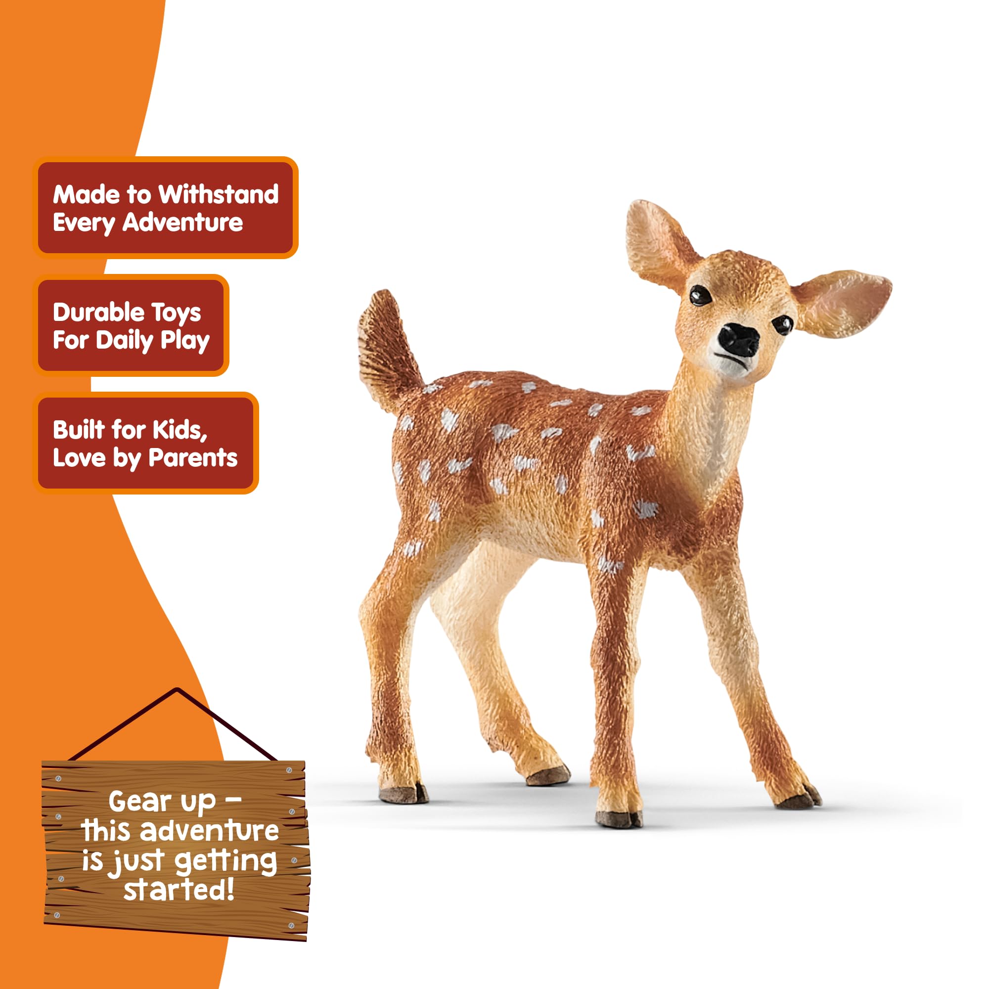 Schleich 14820 White-Tailed Doe - Detailed Wildlife Figure for Imaginative Play 7