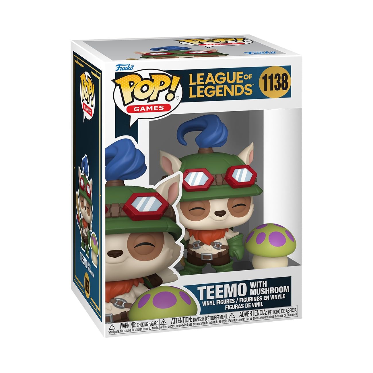 Funko Pop! & Buddy League of Legends - Teemo with Mushroom | Vinyl Figure | 3.75 in 1