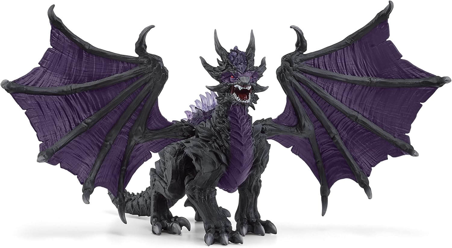 Schleich 70152 Eldrador Creatures Shadow Dragon Figurine - Translucent Black & Purple Dragon for Ages 7+
