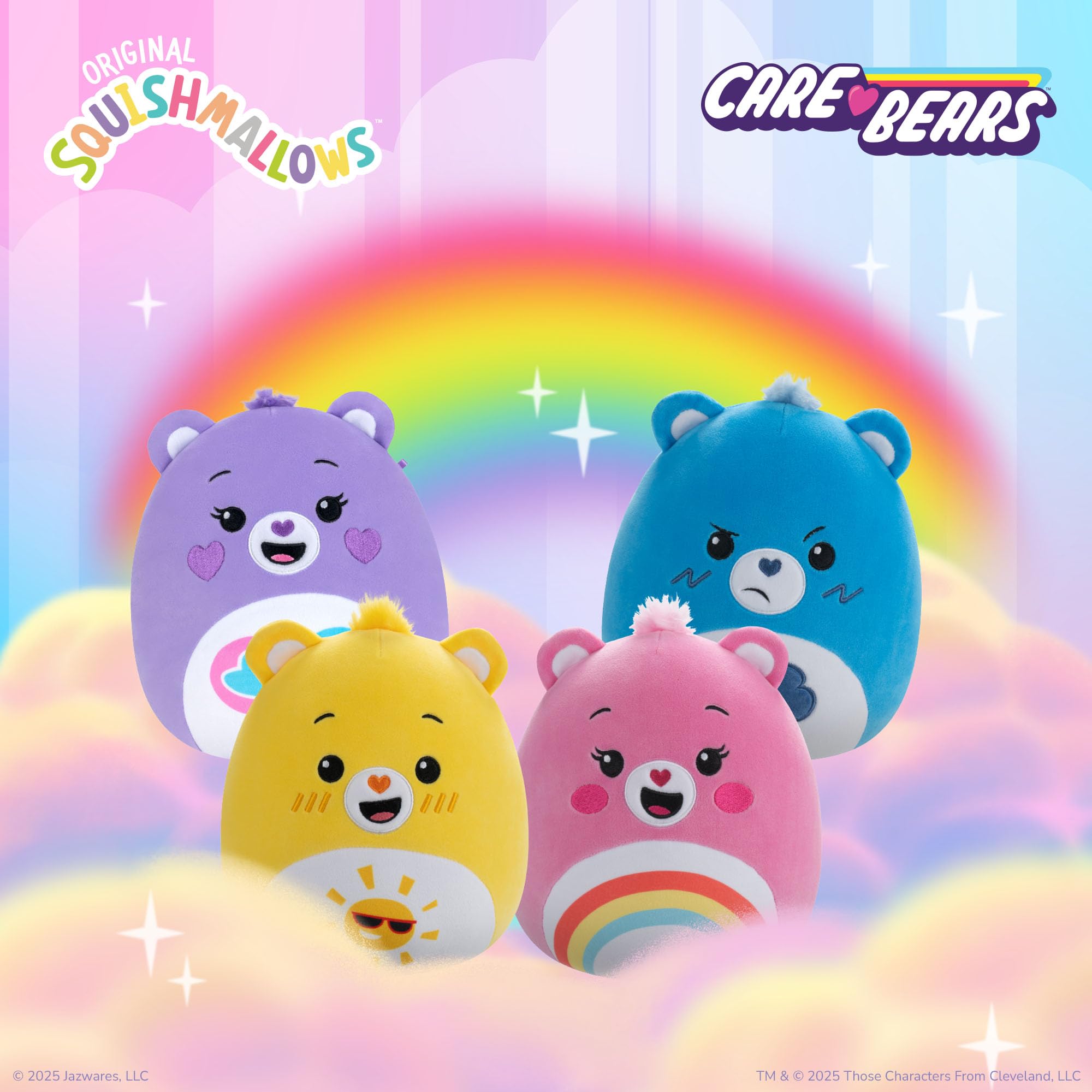 Squishmallows Care Bears - Cheer Bear 12" Plush Stuffed Animal 3