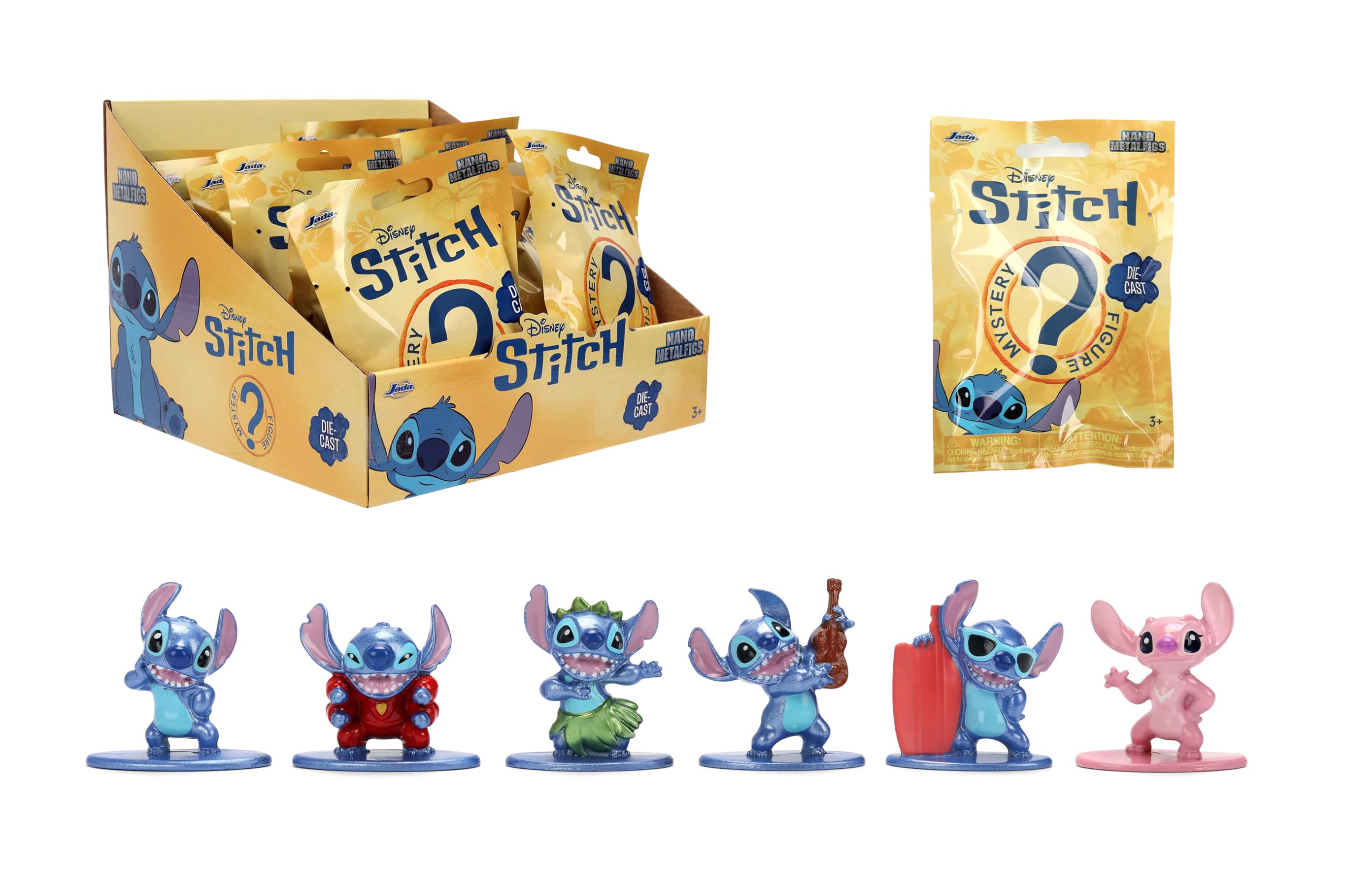 Jada Disney Stitch Nano Metalfigs Blind Bag - 1.65 Inch Die-Cast Collectible Figure 1
