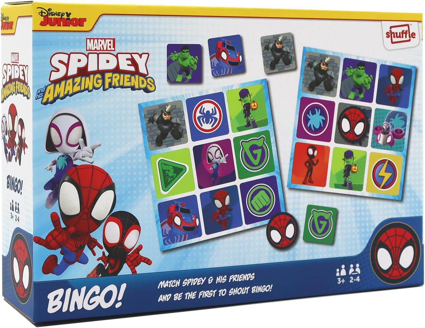 SHUFFLE Spidey and His Amazing Friends Bingo Game