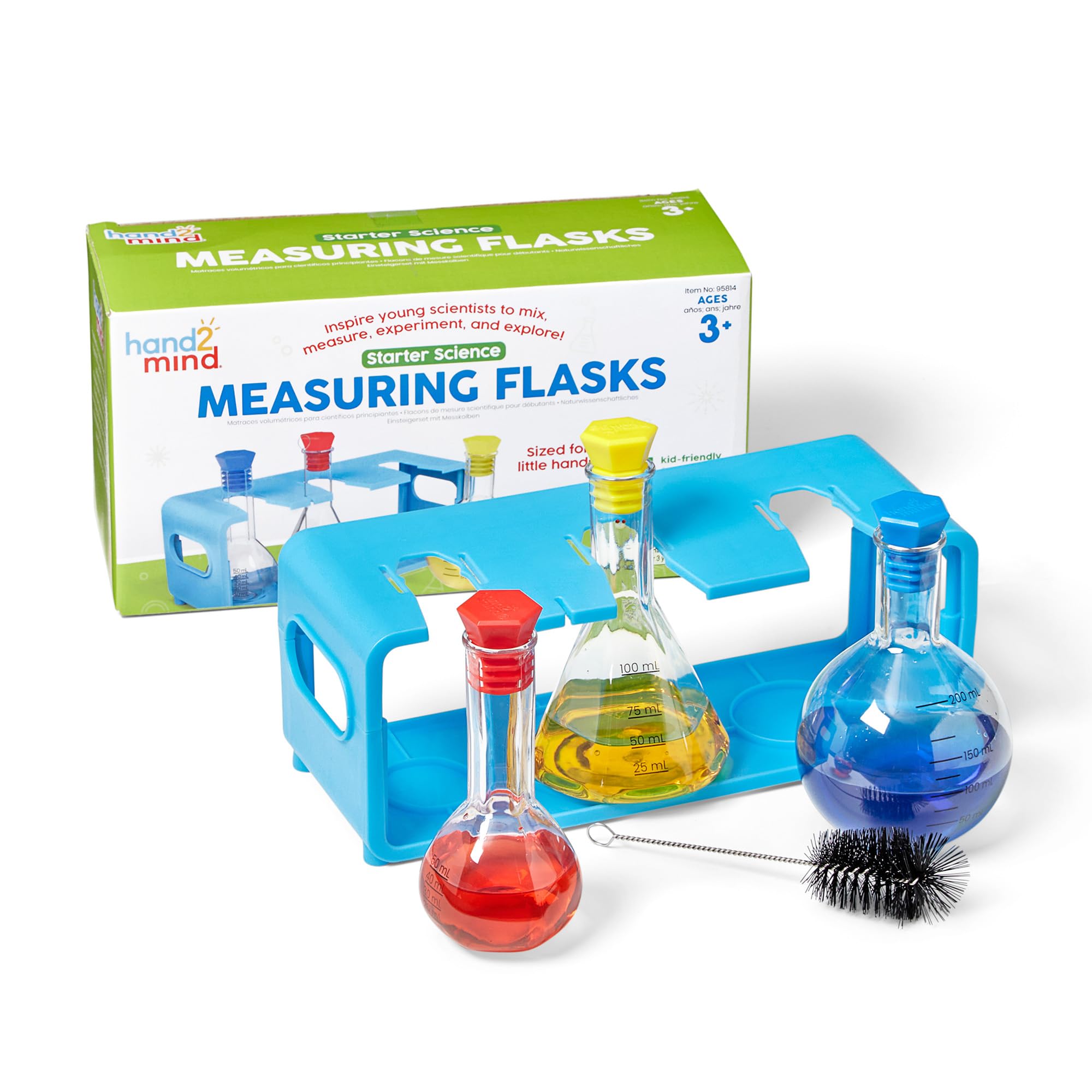 Learning Resources Starter Science Measuring Flask Set - Educational Science Play for Ages 3+