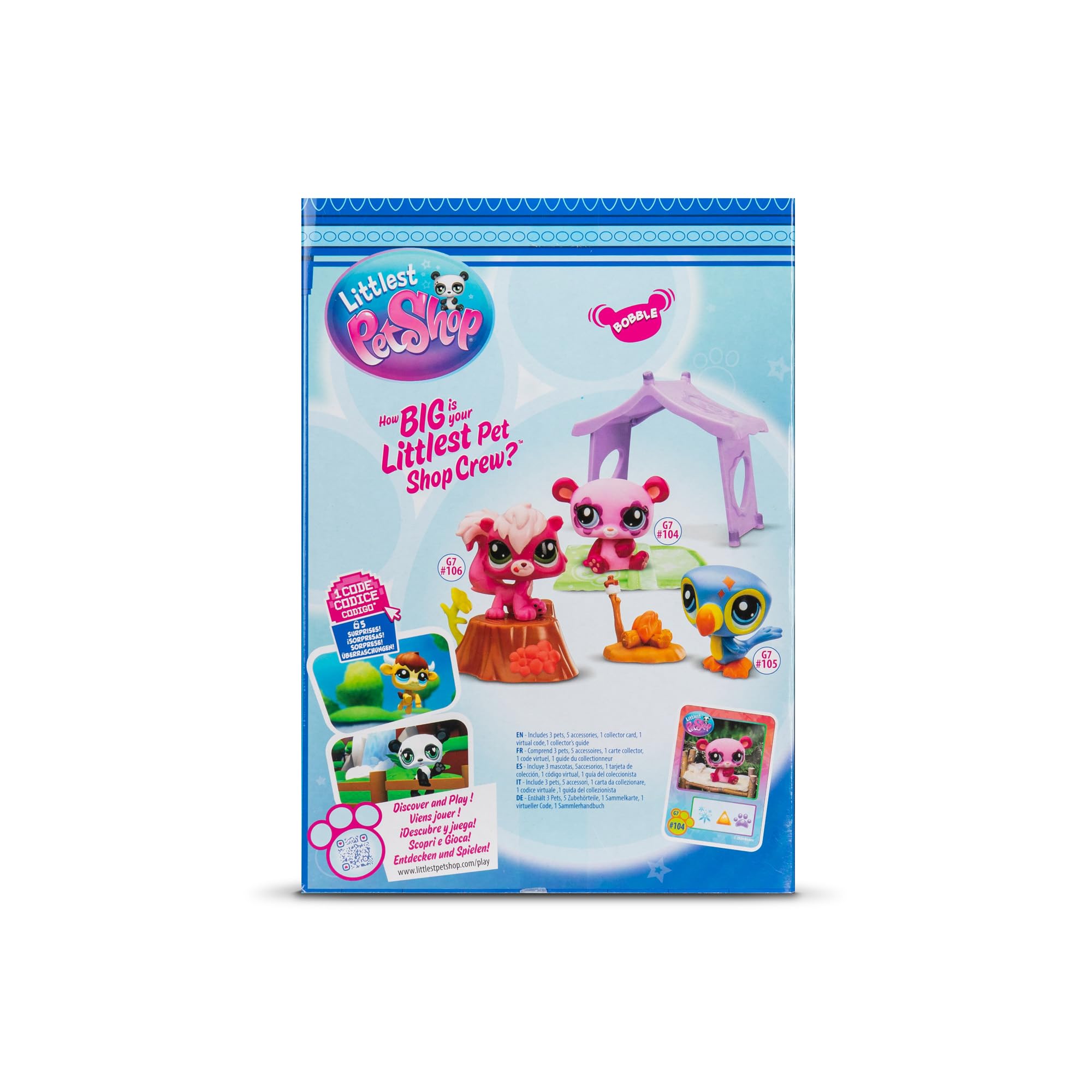 Littlest Pet Shop Bandai Series 2 Camping Adventure Play Pack - 3 Pet Figures with Accessories, Ages 4+ 11