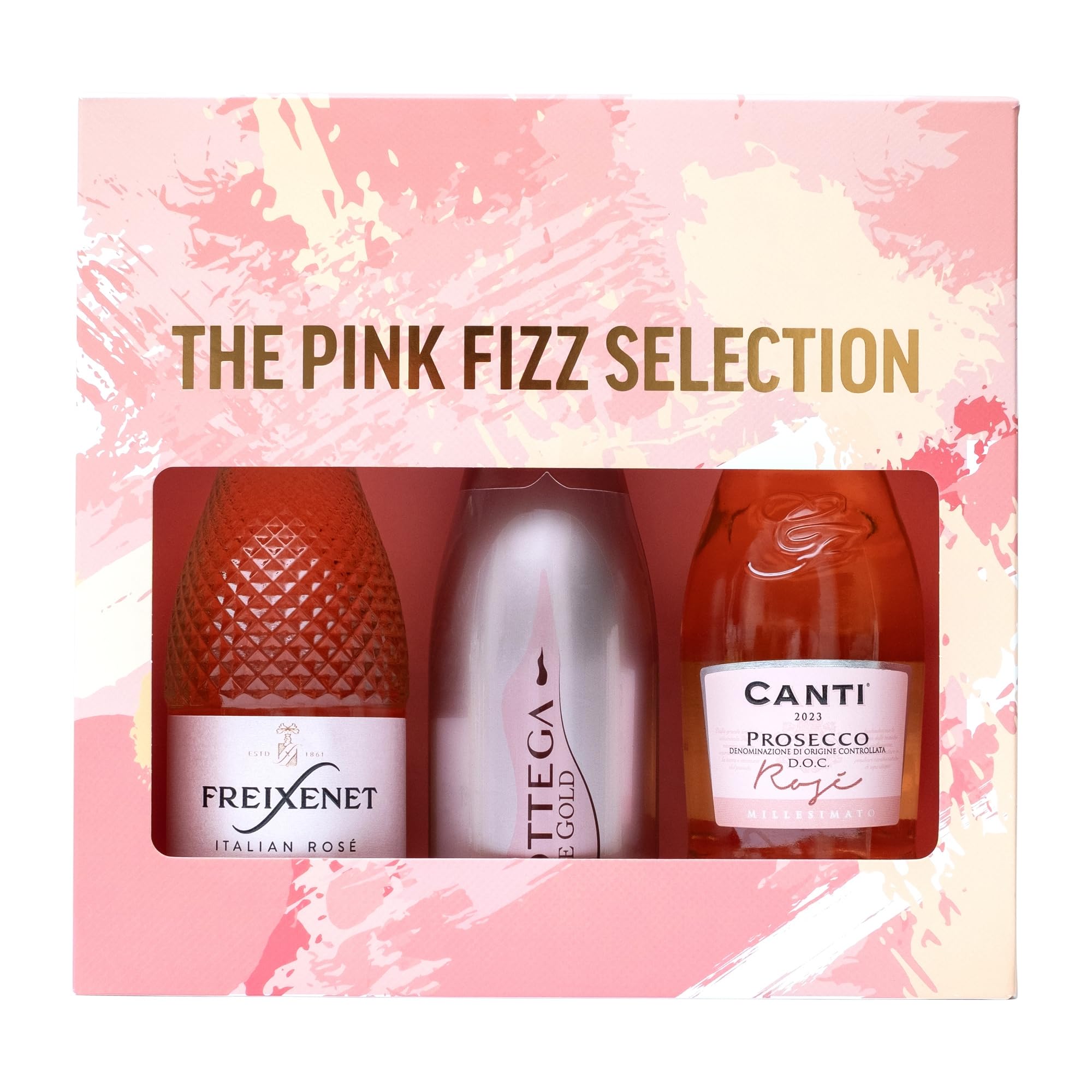 Freixenet, Bottega, Canti - Pink Fizz Prosecco Gift Set (3 x 750ml) 4