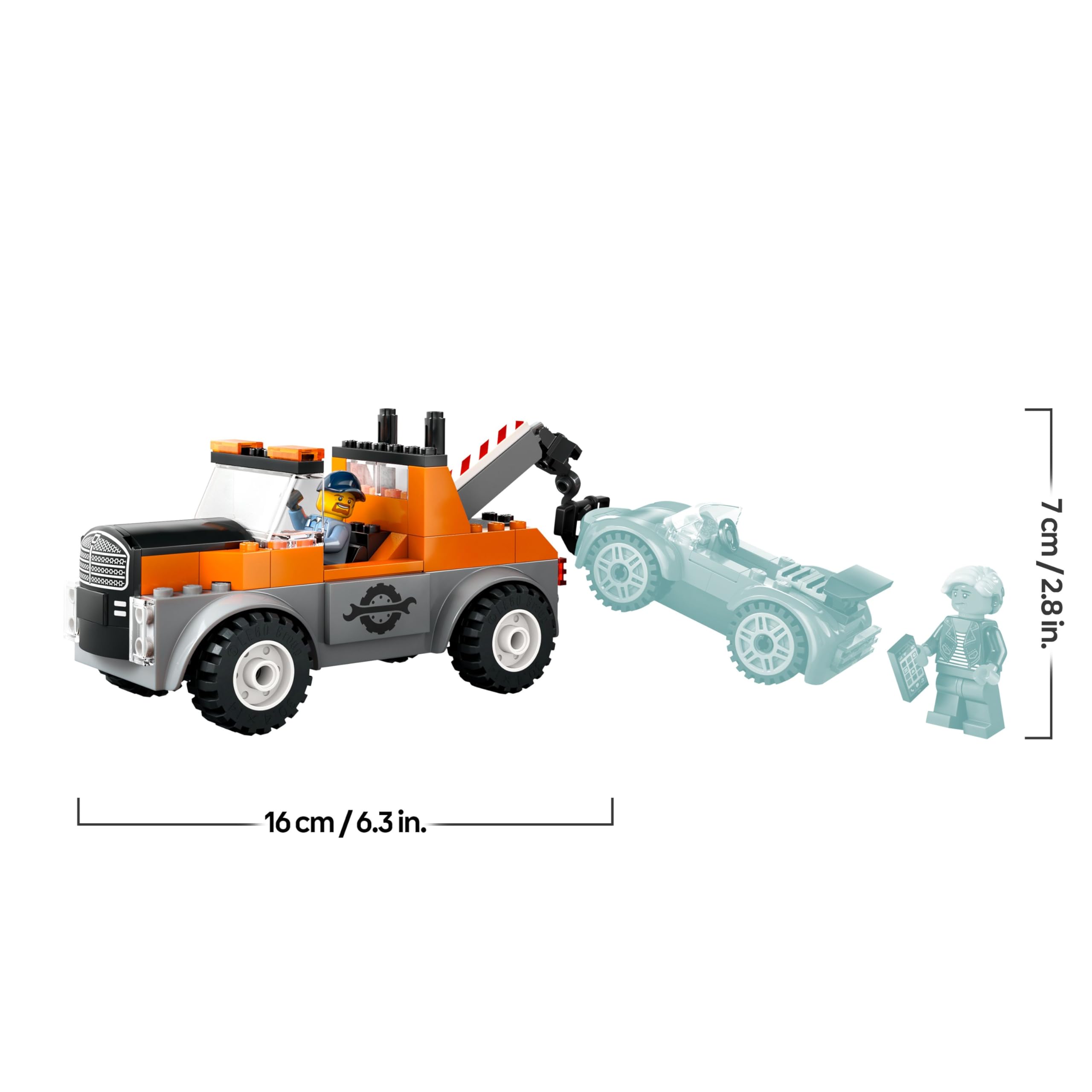 LEGO City Tow Truck and Sports Car Repair Vehicle Toy Set - Building Playset for Ages 4+ 12