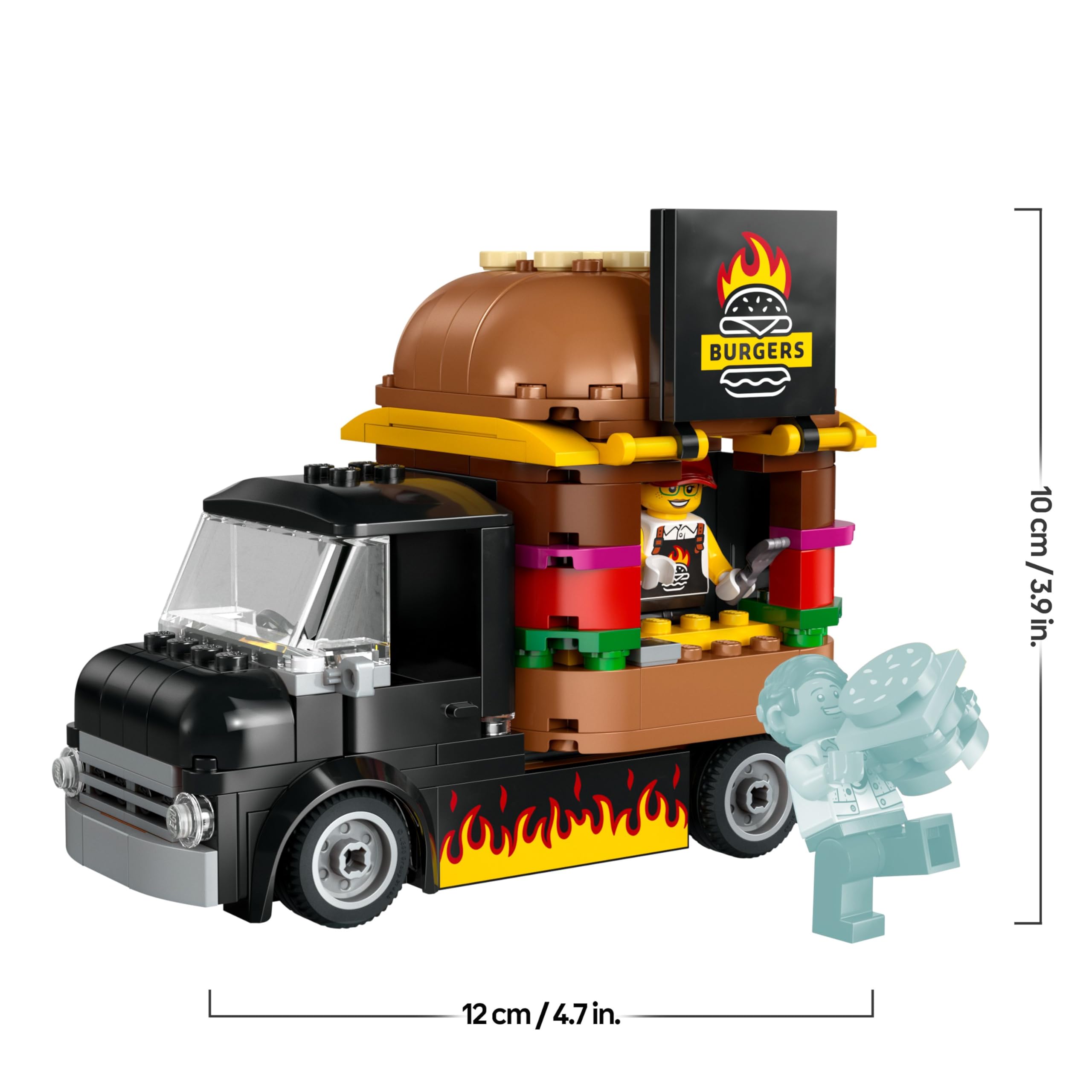 LEGO City Burger Van Toy - Food Truck Playset for 5+ Year Olds 10