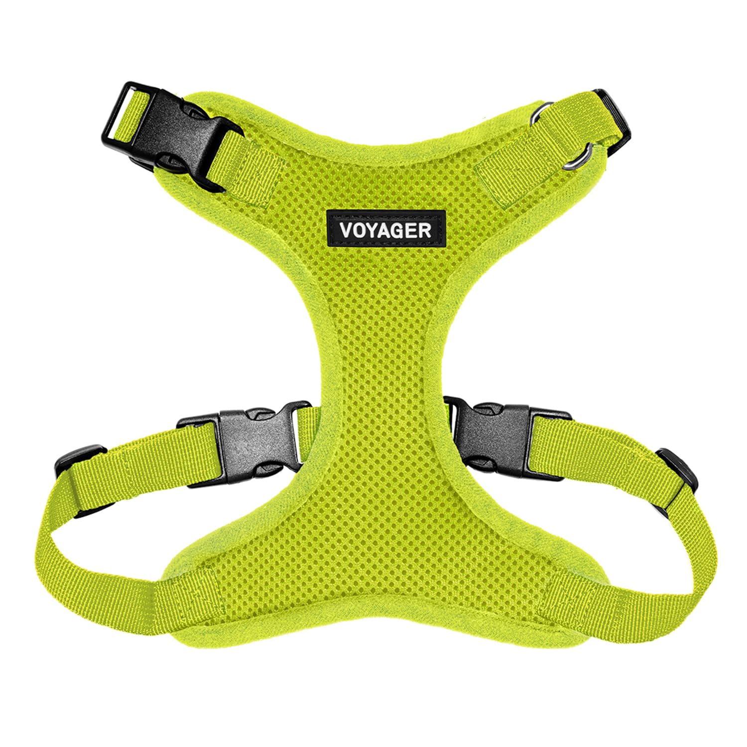 Best Pet Supplies Voyager Step-in Lock Pet Harness - All Weather Mesh, Adjustable, Lime Green, L