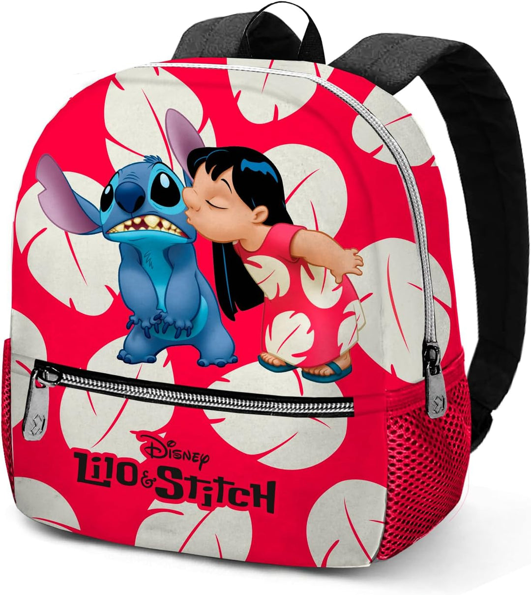 Disney Lilo and Stitch Kiss-Sweet Backpack, Red, 26 x 33 cm, Capacity 9.5 L (06700)