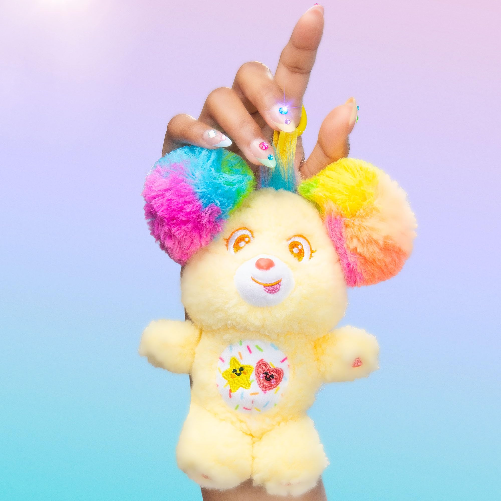 Basic Fun Care Bears Sugar Cuties 15cm Plush Clip-On Soft Toy | Surprise Collectible 5