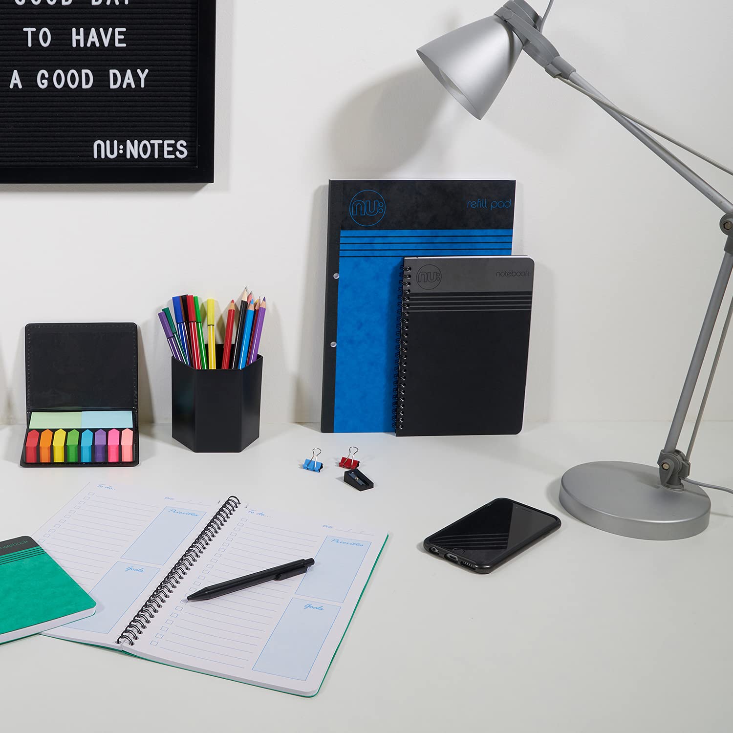 nu: Craze Cloud Range A5 Wirebound Notebook - Black Cover | 110 Pages 80gsm Ruled | Perforated 4