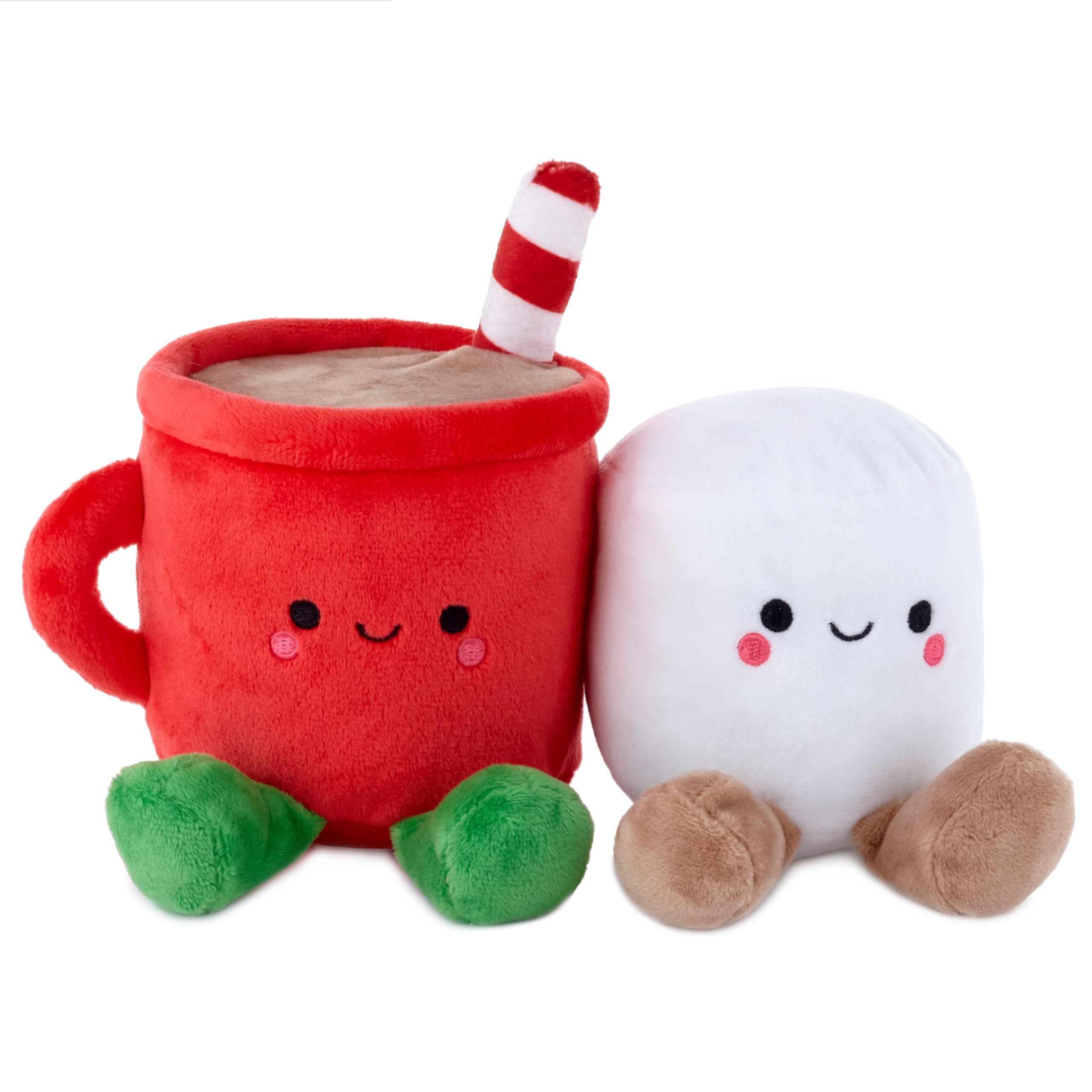 Hallmark Better Together Hot Chocolate & Marshmallow Plush Pair - Adorable Magnetic Soft Toys