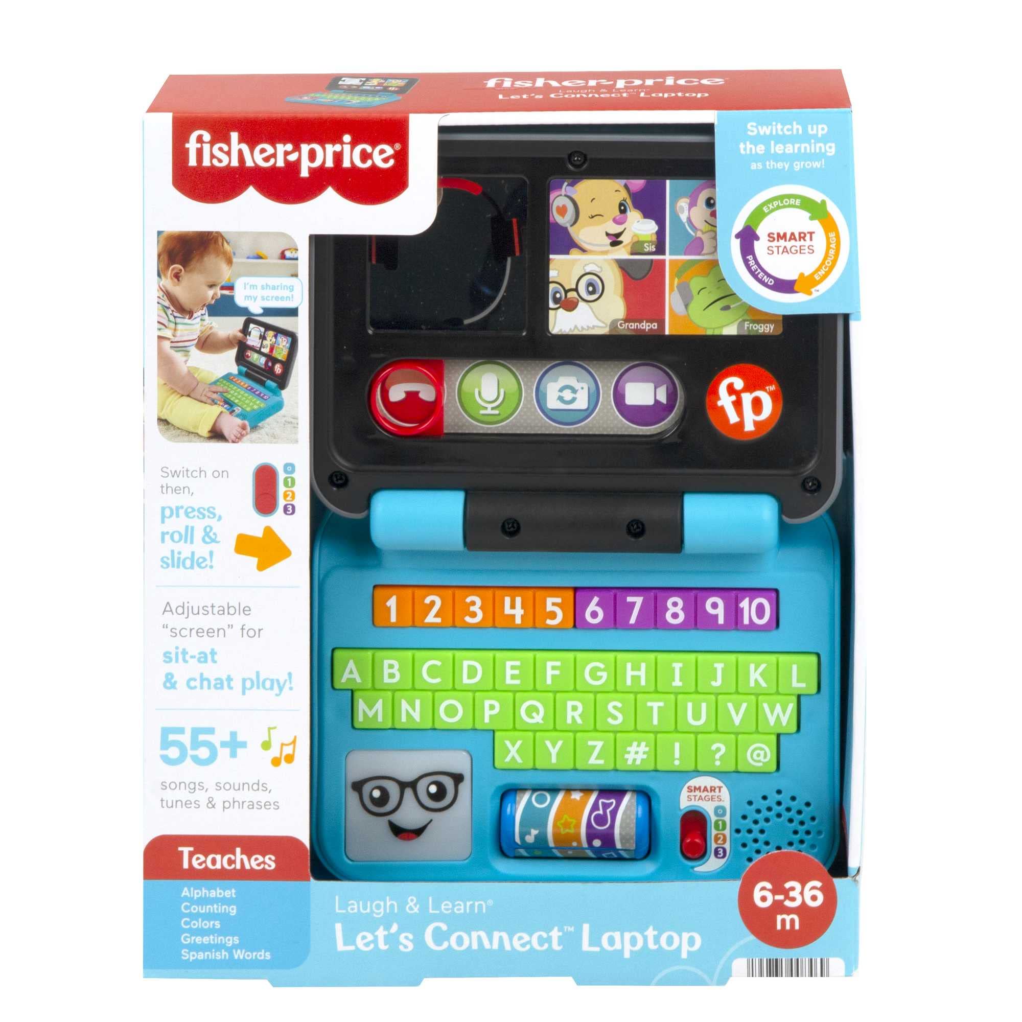 Fisher-Price Laugh & Learn Let's Connect Laptop - Electronic Learning Toy for Toddlers 6-36 Months 3