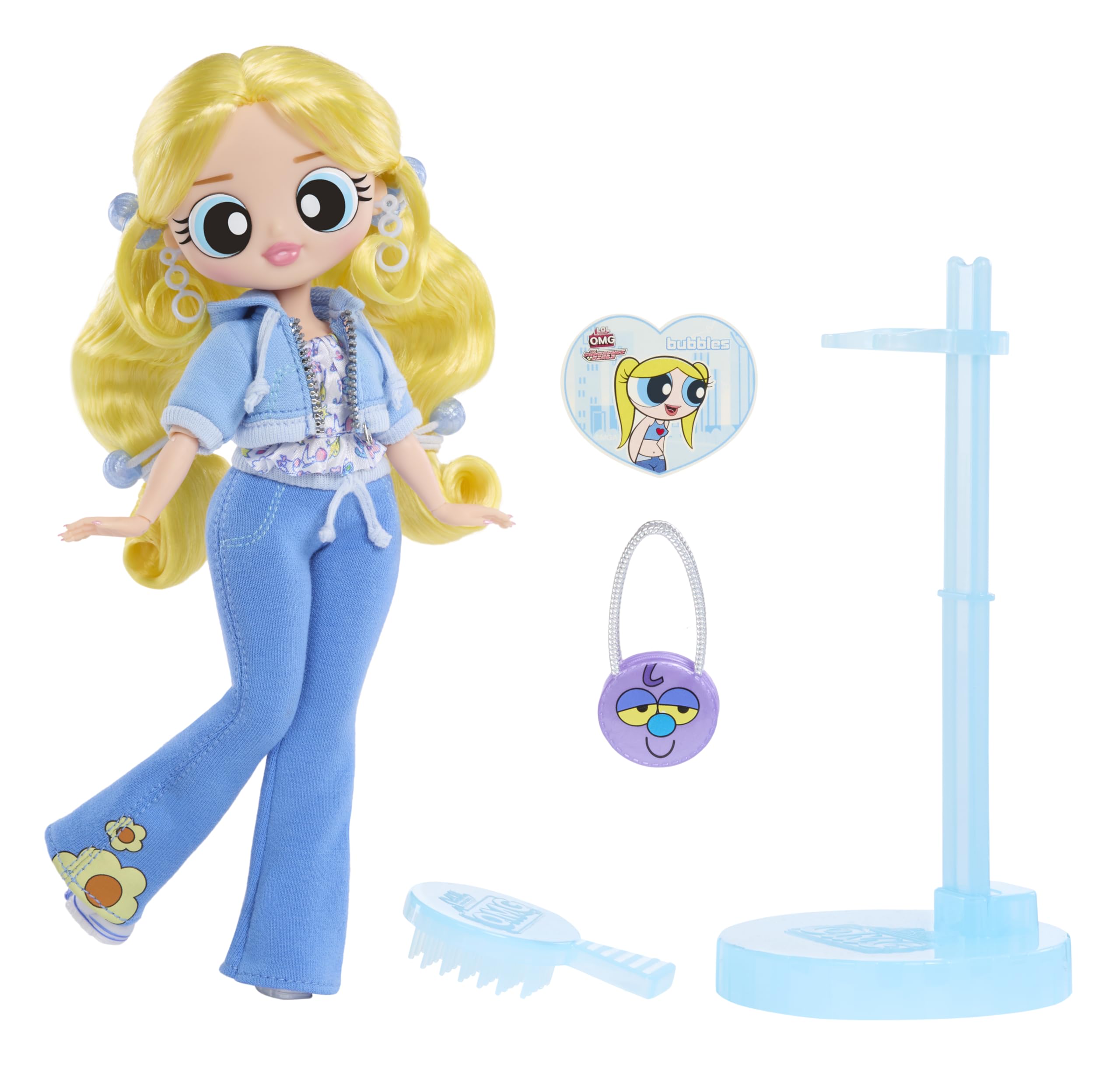 L.O.L. Surprise! OMG The Powerpuff Girls Doll - Bubbles | 13 inches | Unisex Children