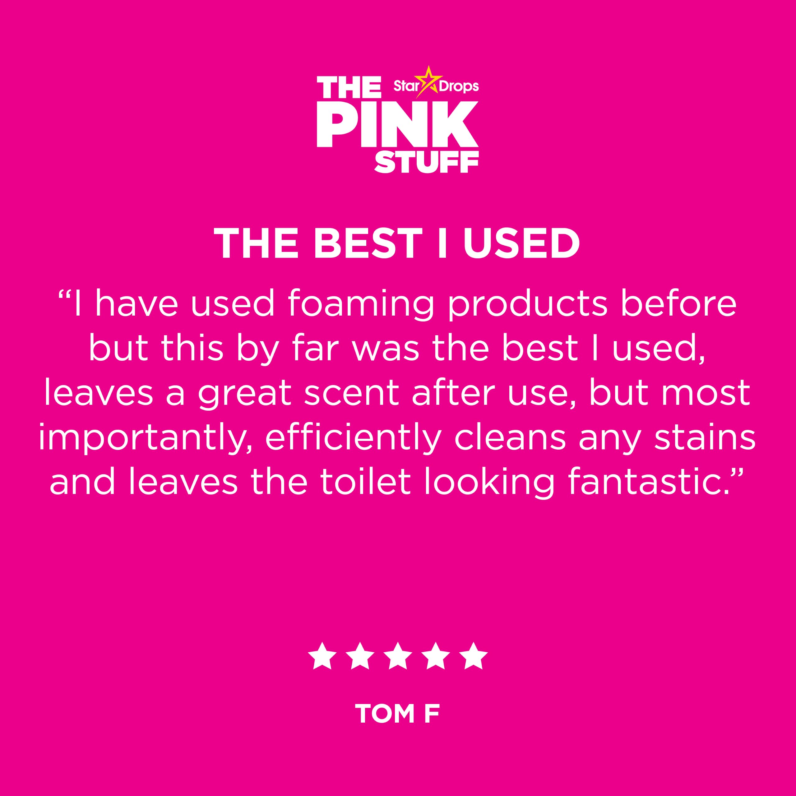 Stardrops The Pink Stuff Miracle Power Foaming Toilet Cleaner - Triple Pack | 900g Total Weight | Fruit Scent 8