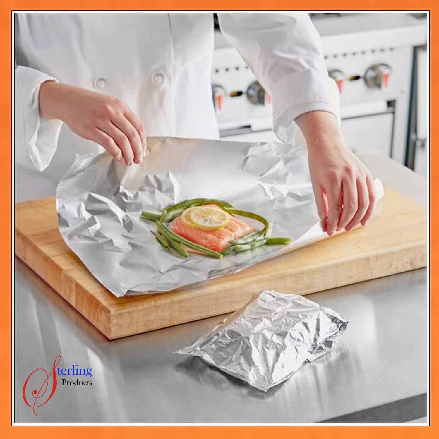 STERLING PRODUCTS Heavy Duty Aluminum Foil Roll - Extra Long 30m x 30cm for Cooking & Storage 5
