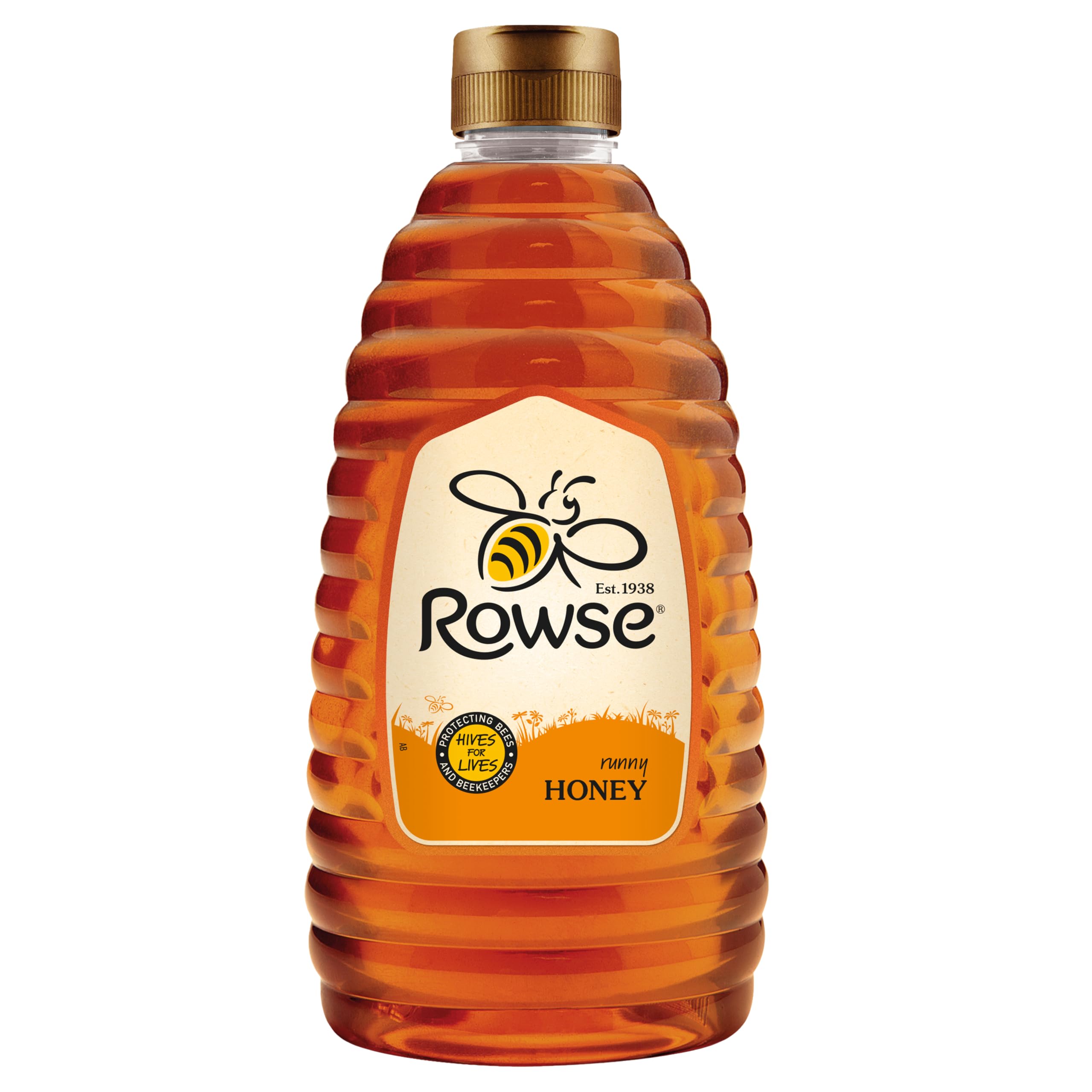 Rowse Runny Honey - 100% Pure & Natural | 1.36kg Squeezy Bottle | Liquid