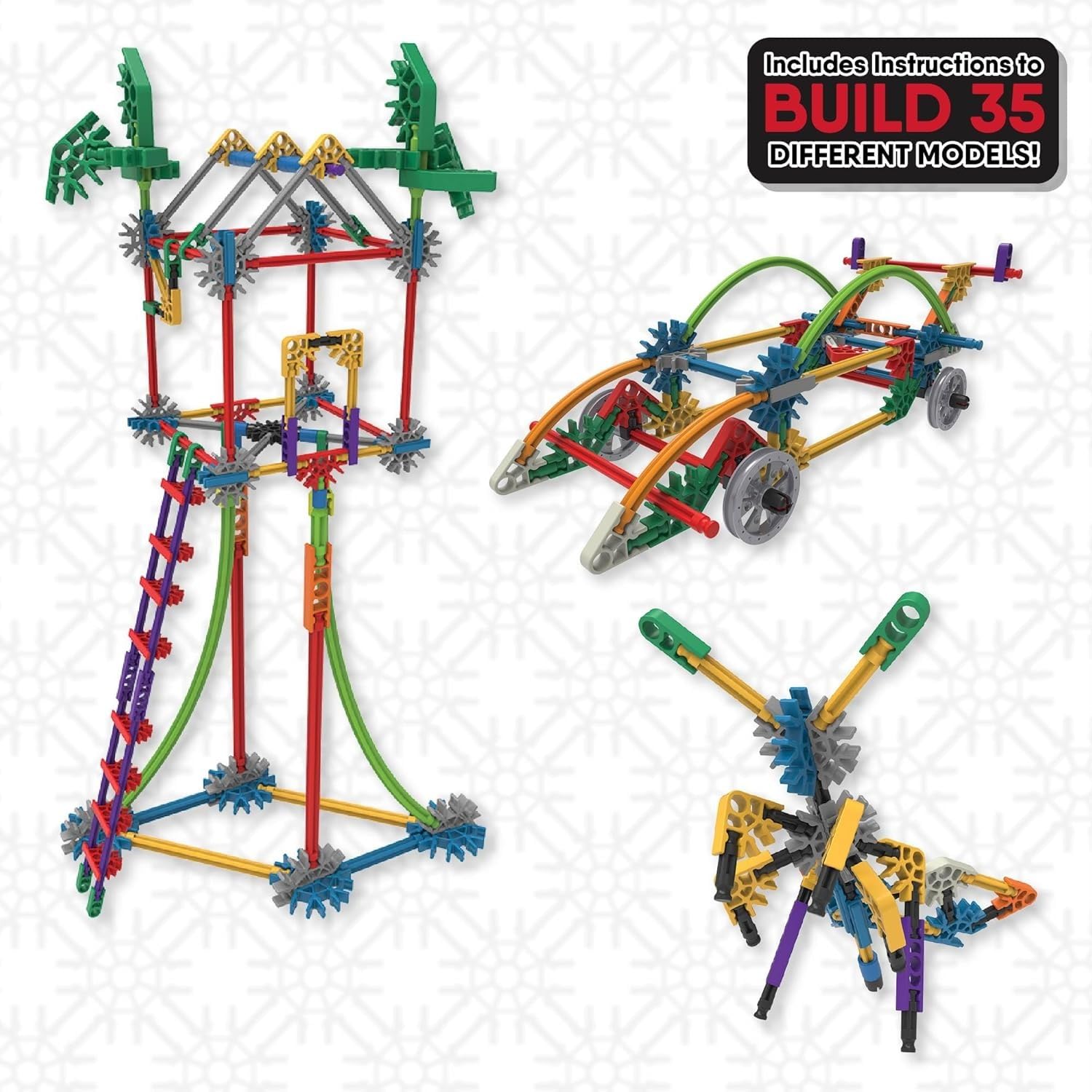 K'NEX Click & Construct 522-Piece Building Set - STEM Learning Toy for Kids 7+ 4
