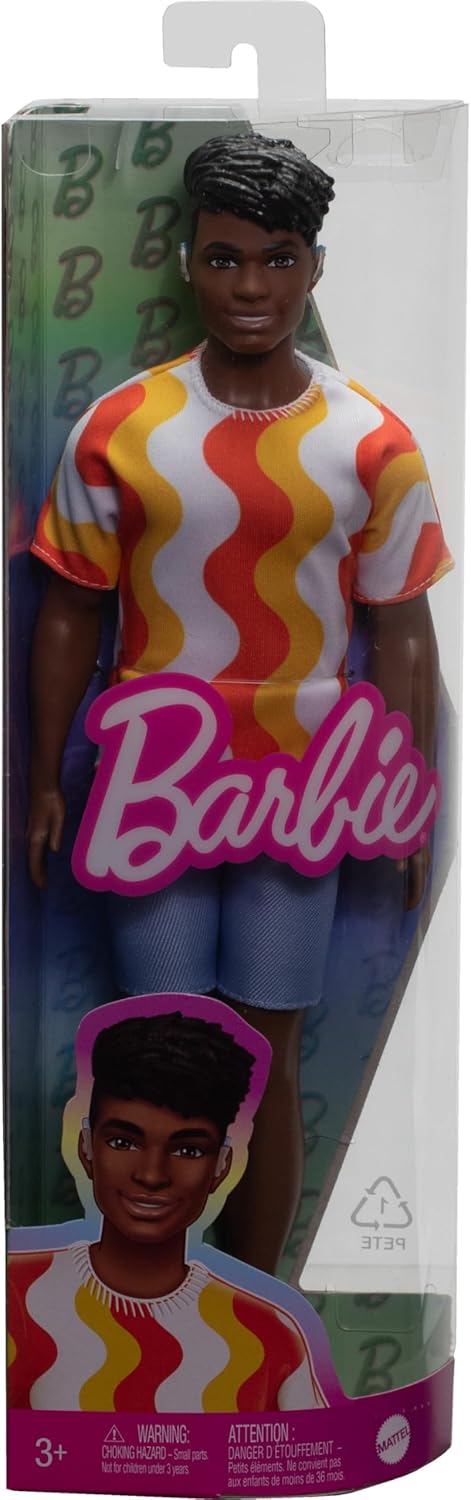 Barbie Ken Fashionista Doll - Red and Orange Shirt, 3+ Years 3