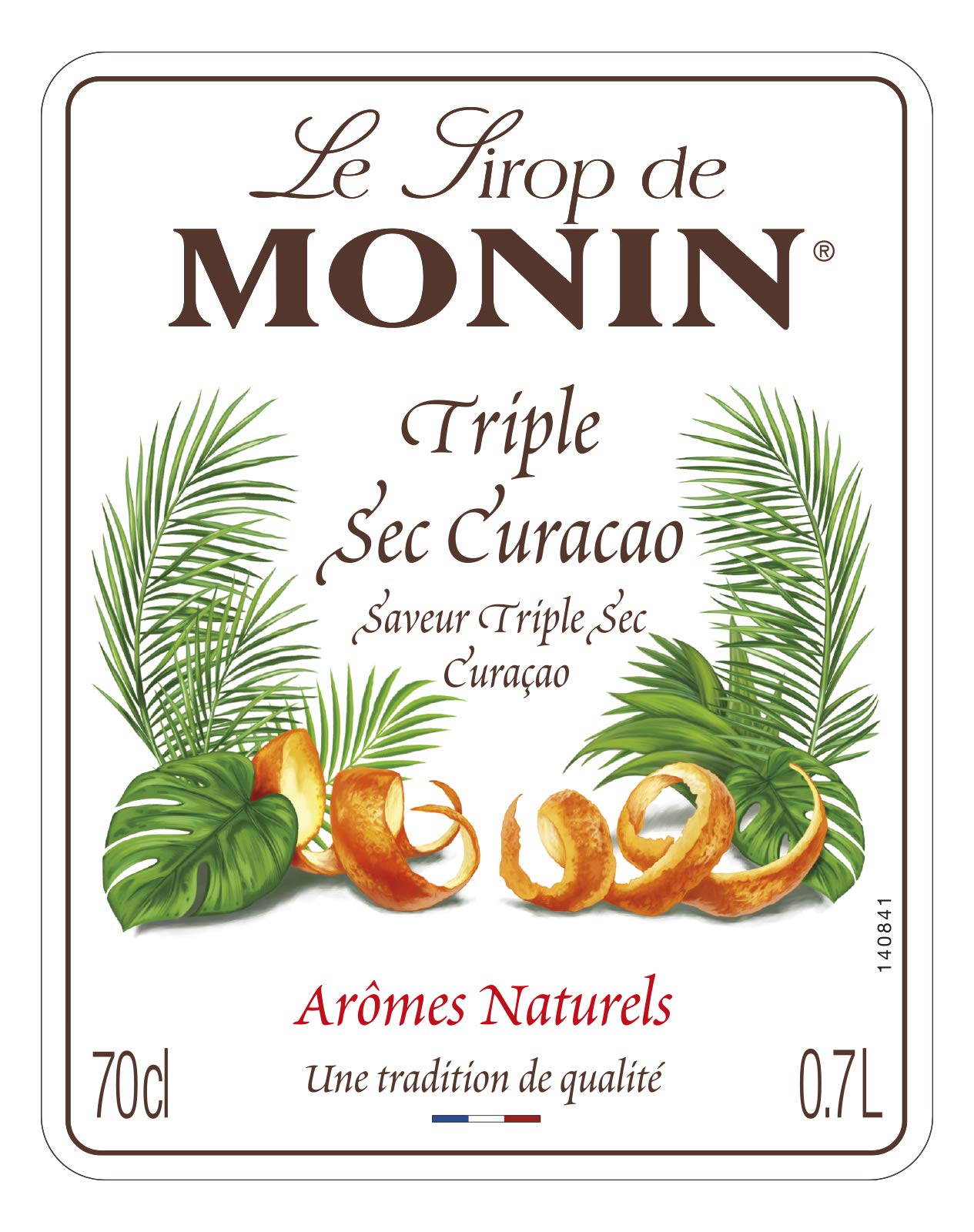 MONIN Premium Triple Sec Curaçao Orangensirup 700 ml – Vegan, alkoholfrei, natürliches Aroma für Cocktails &amp; Mocktails 4