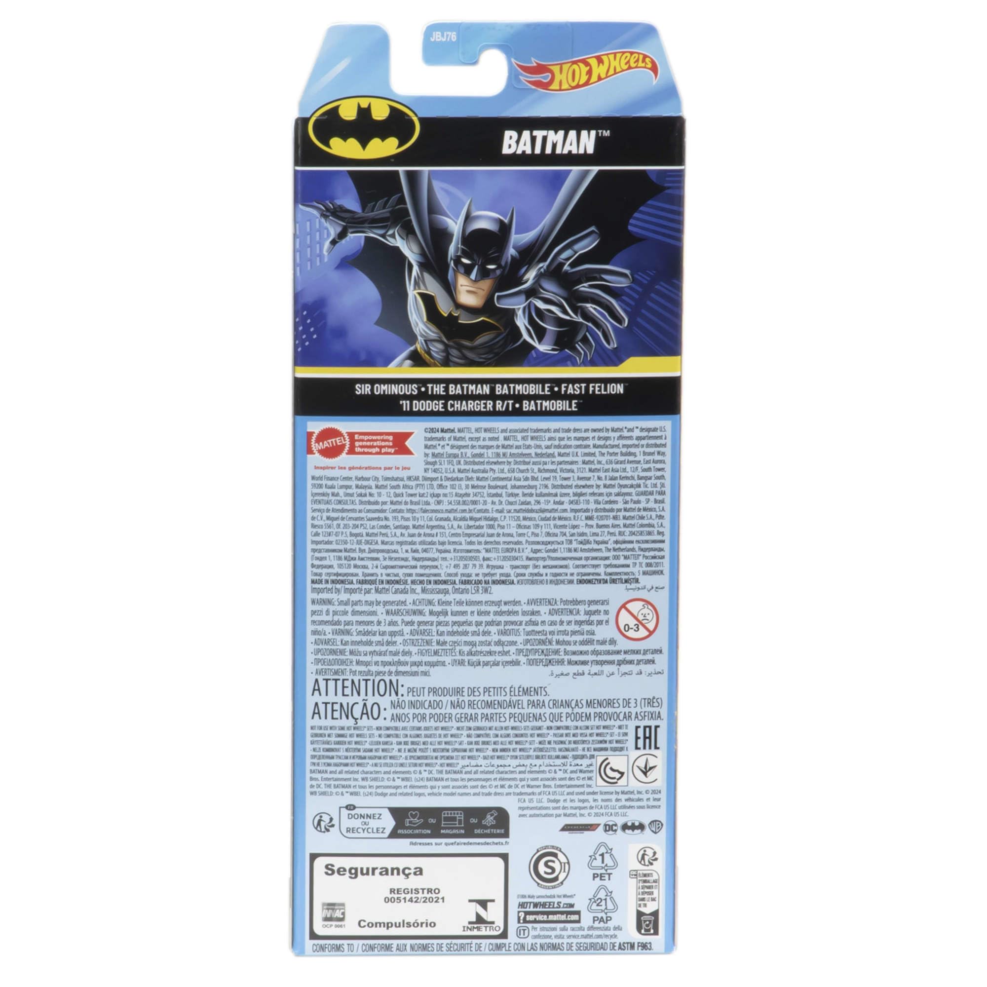 Hot Wheels Batman 5-Pack - 1:64 Scale Die-Cast Vehicles for Kids 3+ 5