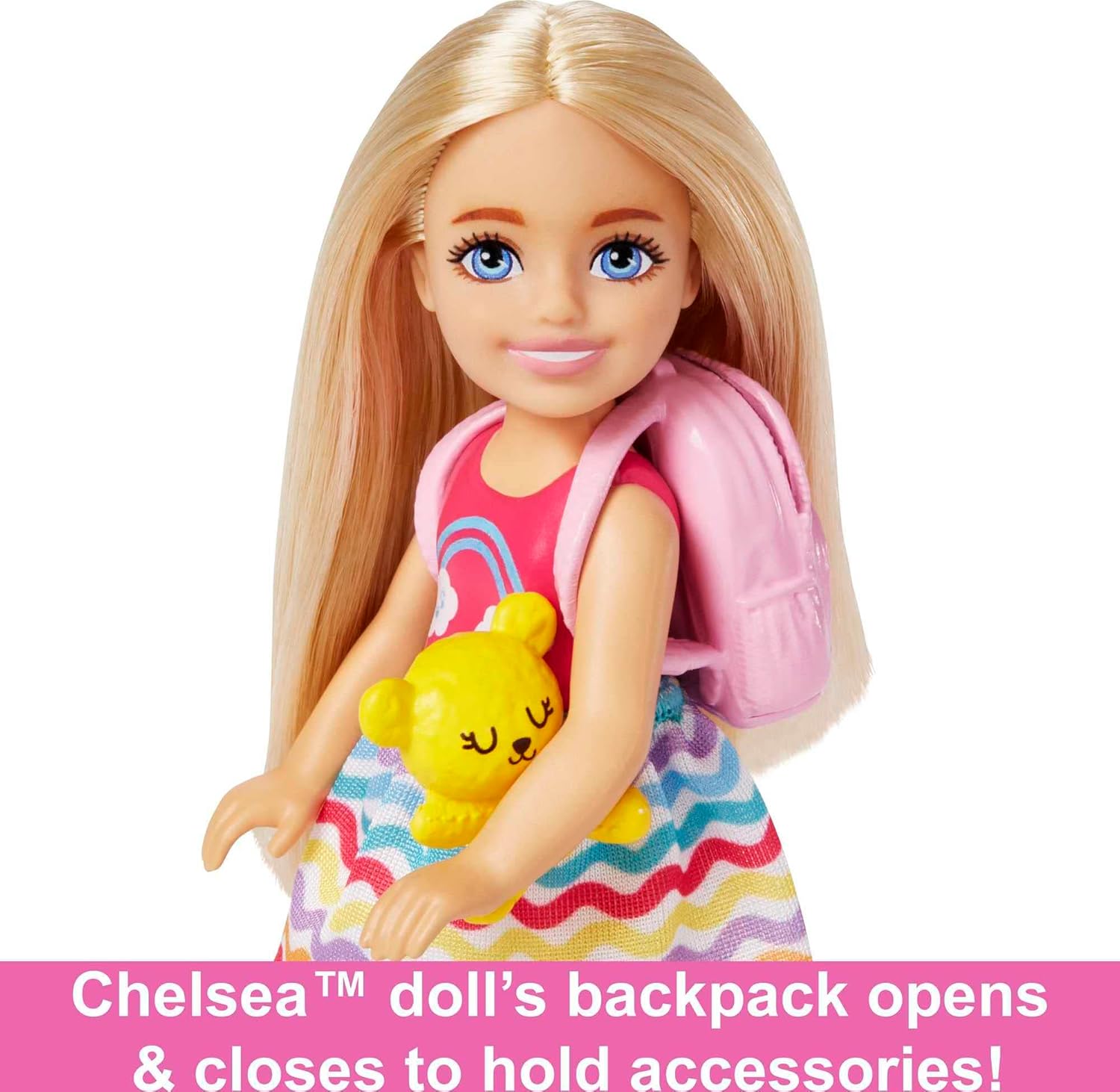 Barbie Chelsea Doll & 6 Accessories - Travel Playset with Puppy, Pet Carrier & Backpack for Ages 3+ 4