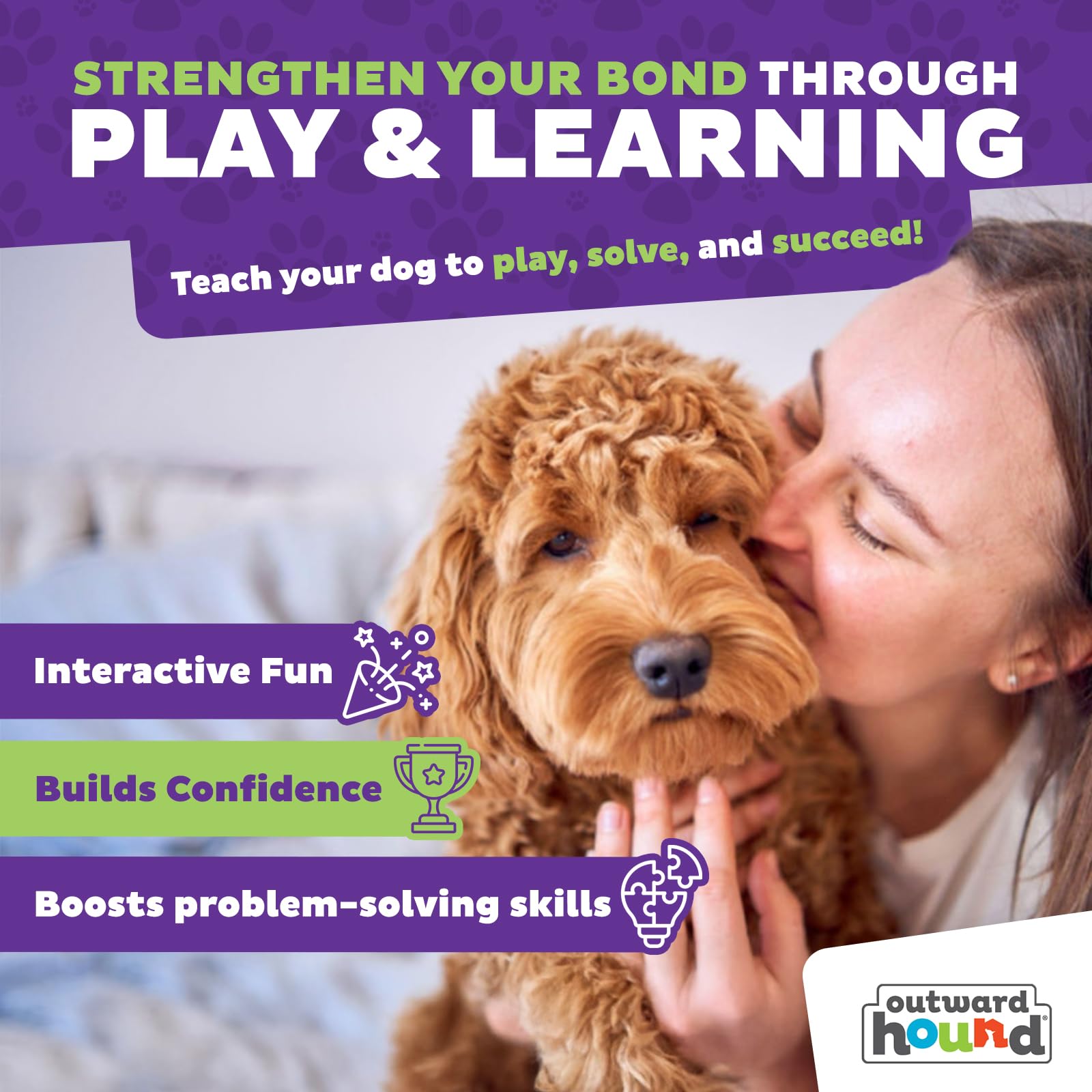 Outward Hound Nina Ottosson Puppy Smart Puzzle Dog Toy - Level 1 Beginner Challenge | Plastic 5