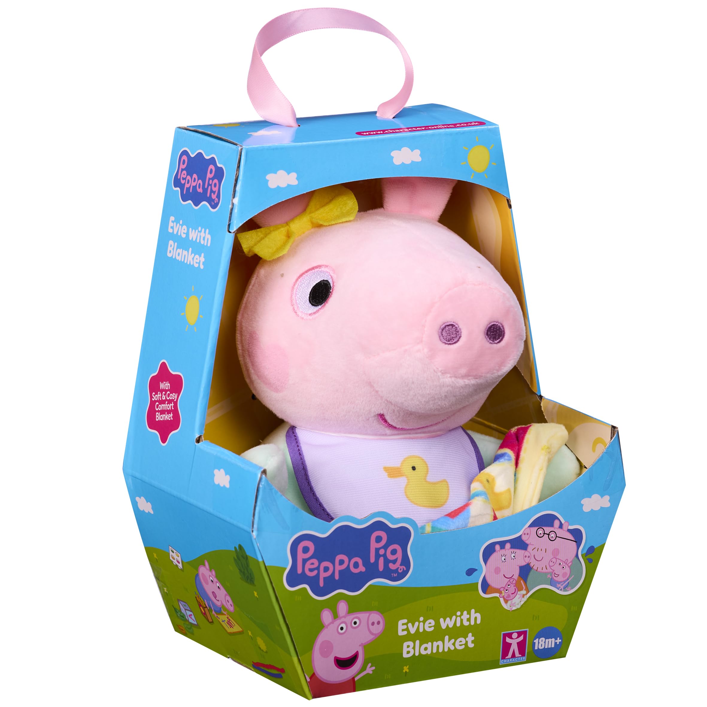 Peppa Pig Baby Evie with Blanket - Soft Plush Toy for Toddlers
