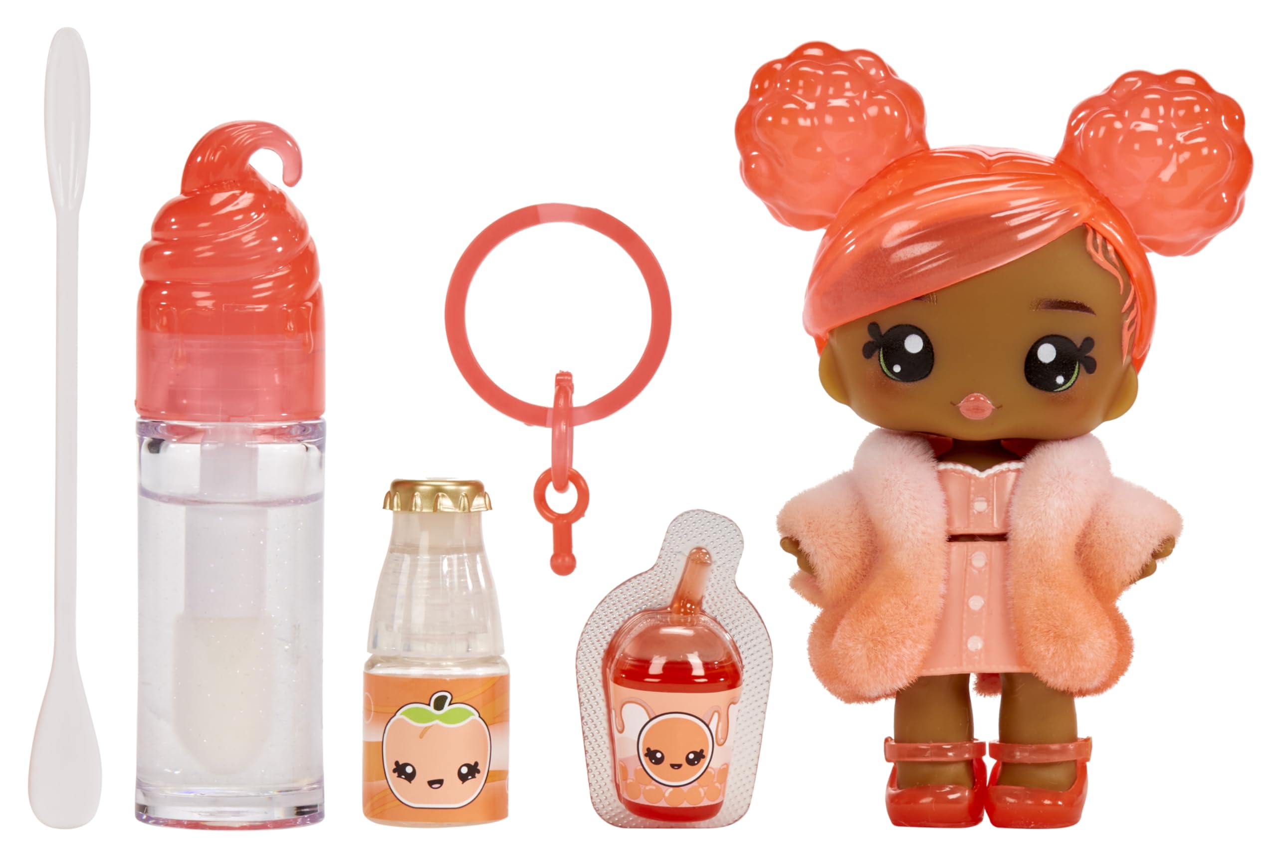 Yummiland Piper Peach Doll - Scented Character with DIY Lipgloss Kit - Ages 4+