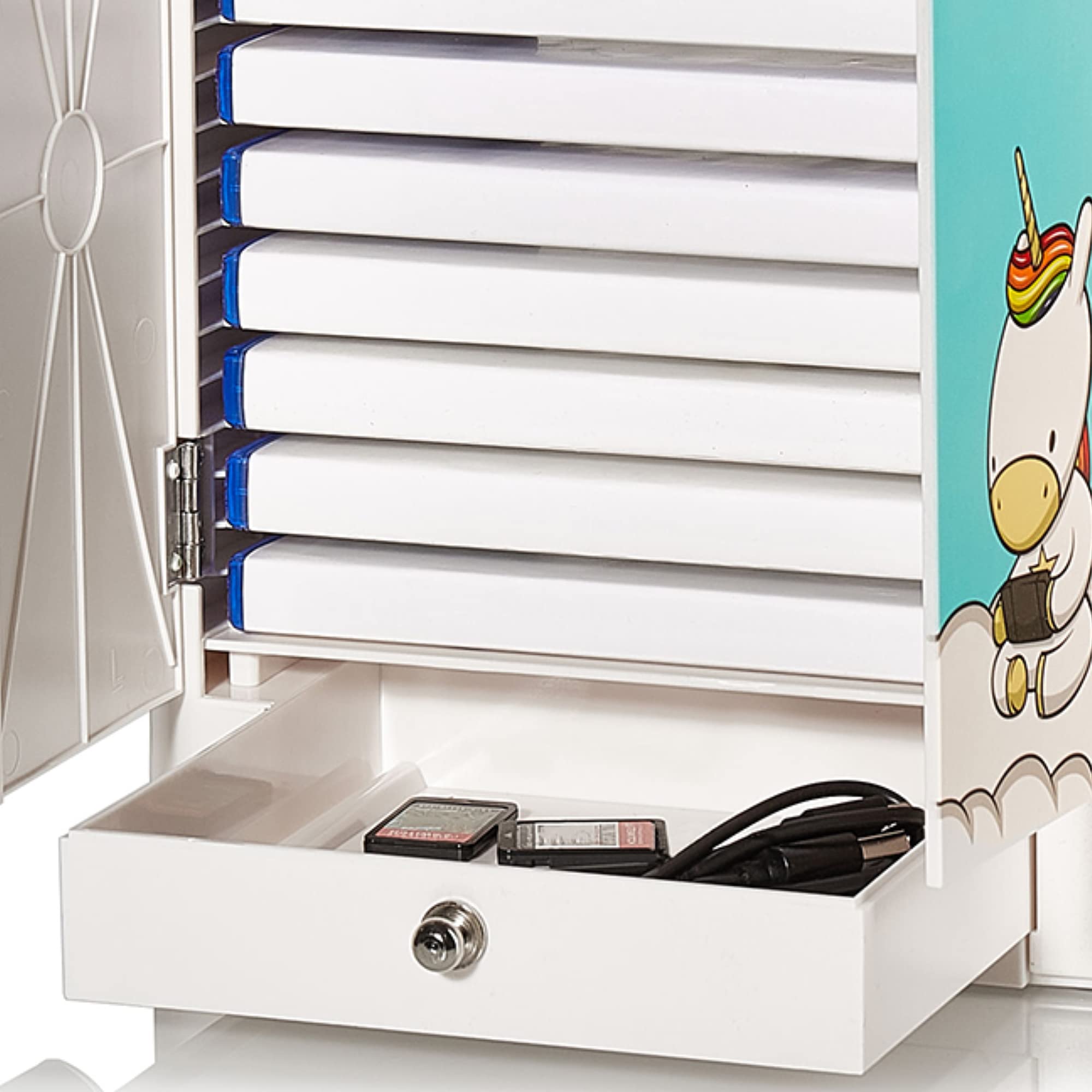 Numskull Eric the Unicorn Gaming Locker - Controller Holder & Headset Stand for PS, Xbox, Switch 8