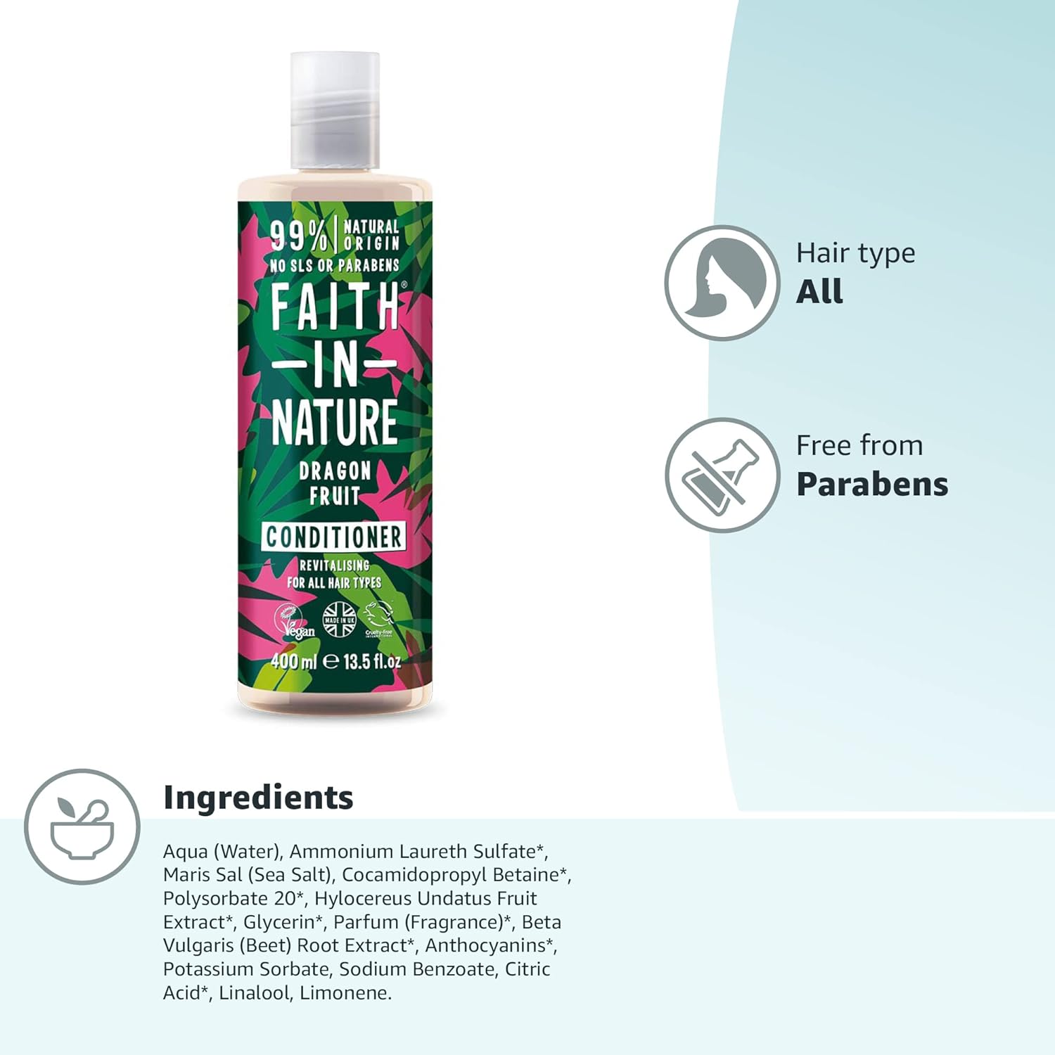 Faith in Nature - Dragon Fruit Conditioner (400 ml) 4