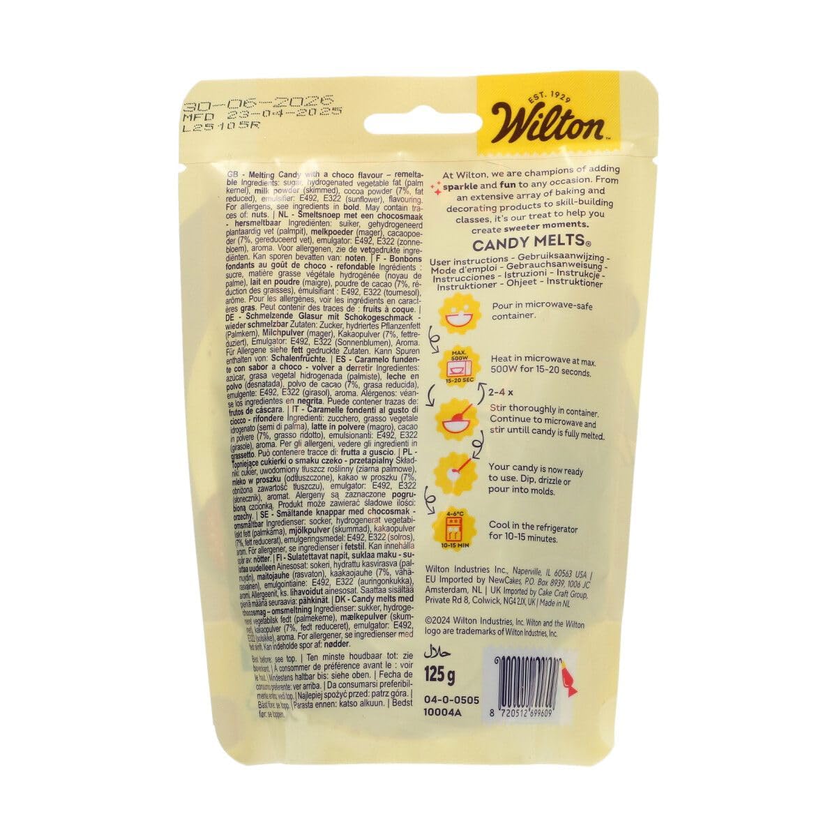 Wilton Candy Melts Light Cocoa - Chocolate Flavored Melting Candy for Baking & Decorating 6