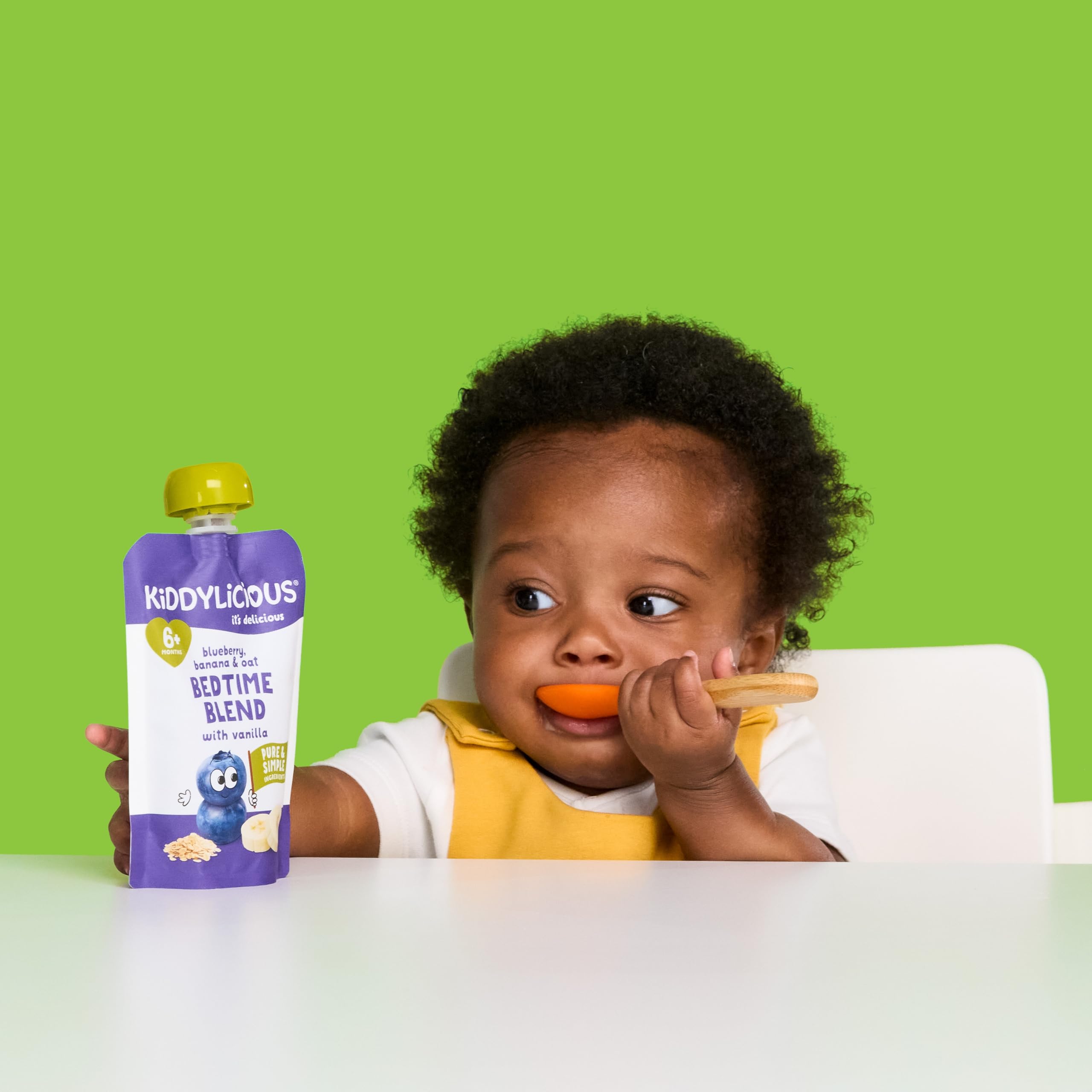 Kiddylicious Mango, Banana & Apple Fruit Pouches - 6 x 100g | Suitable for 6+ Months 4