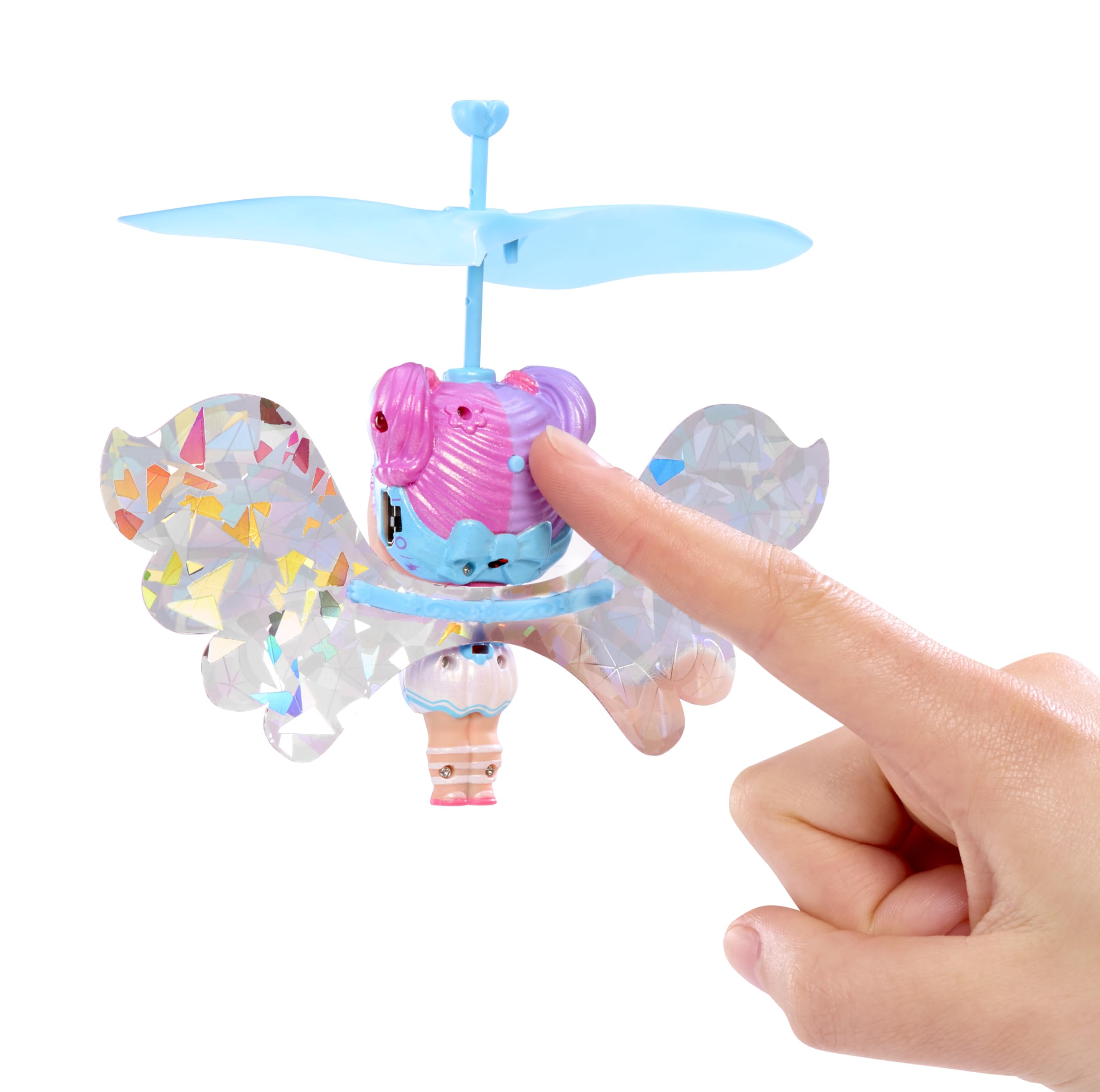 L.O.L. Surprise! Magic Flyers Fairies Tots - Snowflake - Flying Fairy Doll with Magic Wand, Flower-Shaped Packaging, Collectible Playset for Kids 9