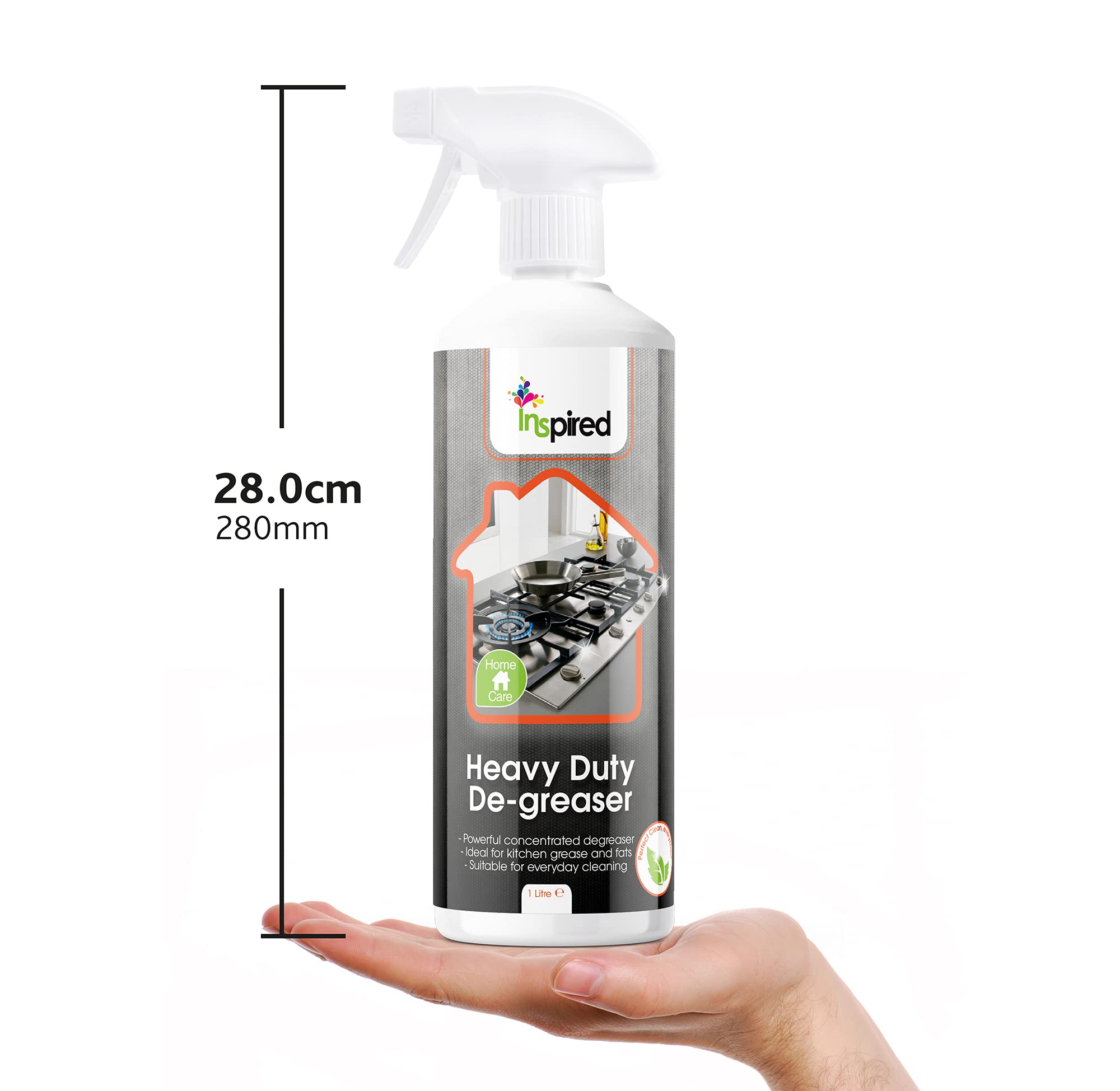 Inspired Heavy Duty Degreaser - Concentrated Formula | Unscented Spray | 1 Litre